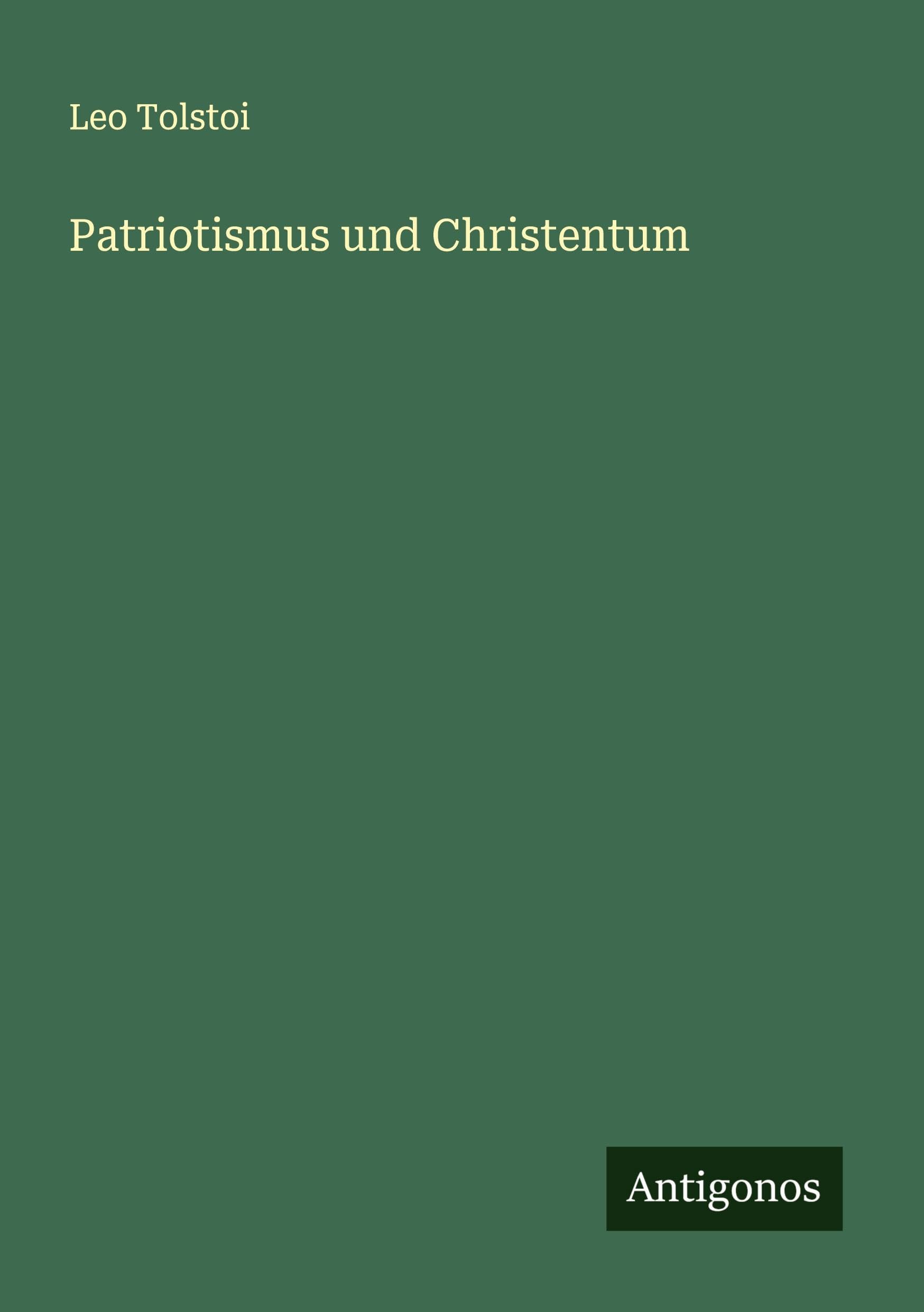 Patriotismus und Christentum Classics