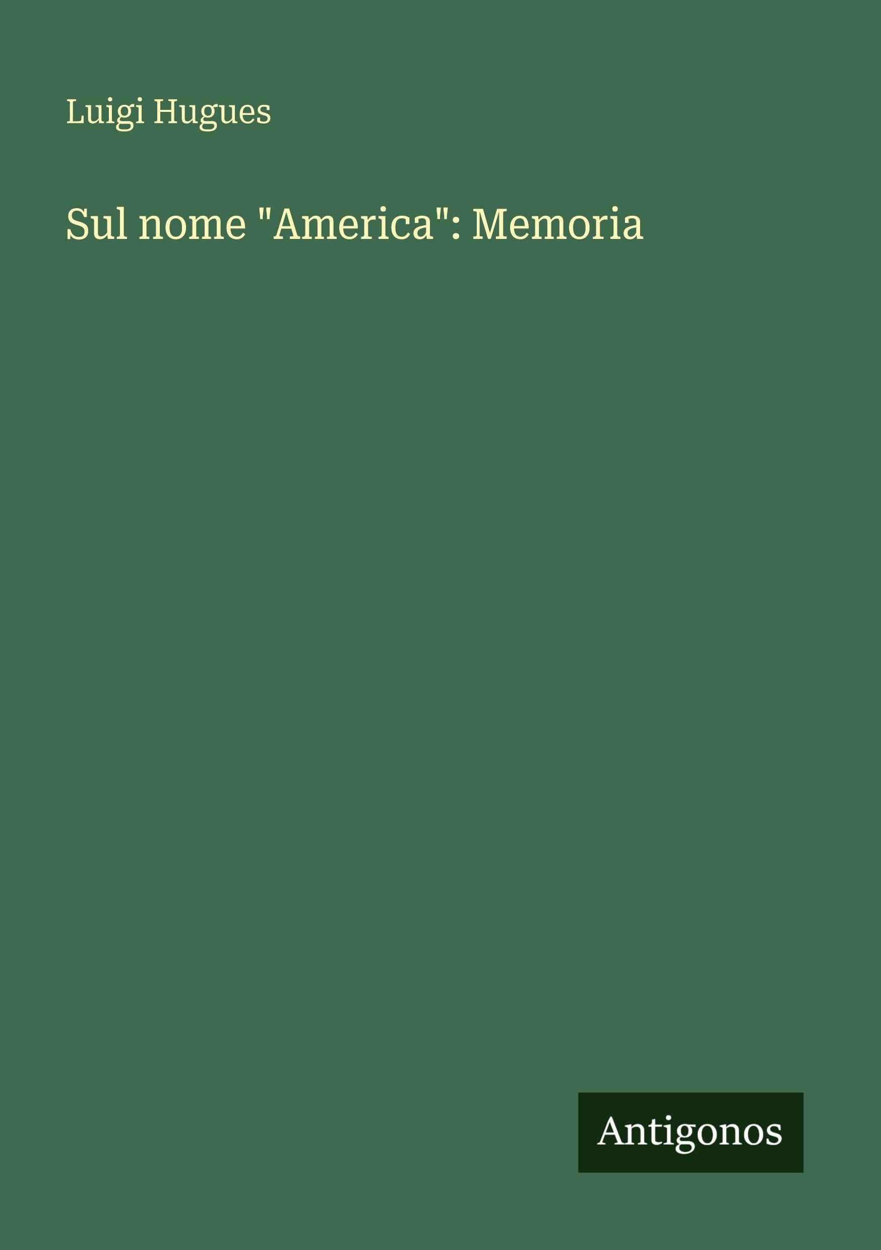 Sul nome "America": Memoria Classics