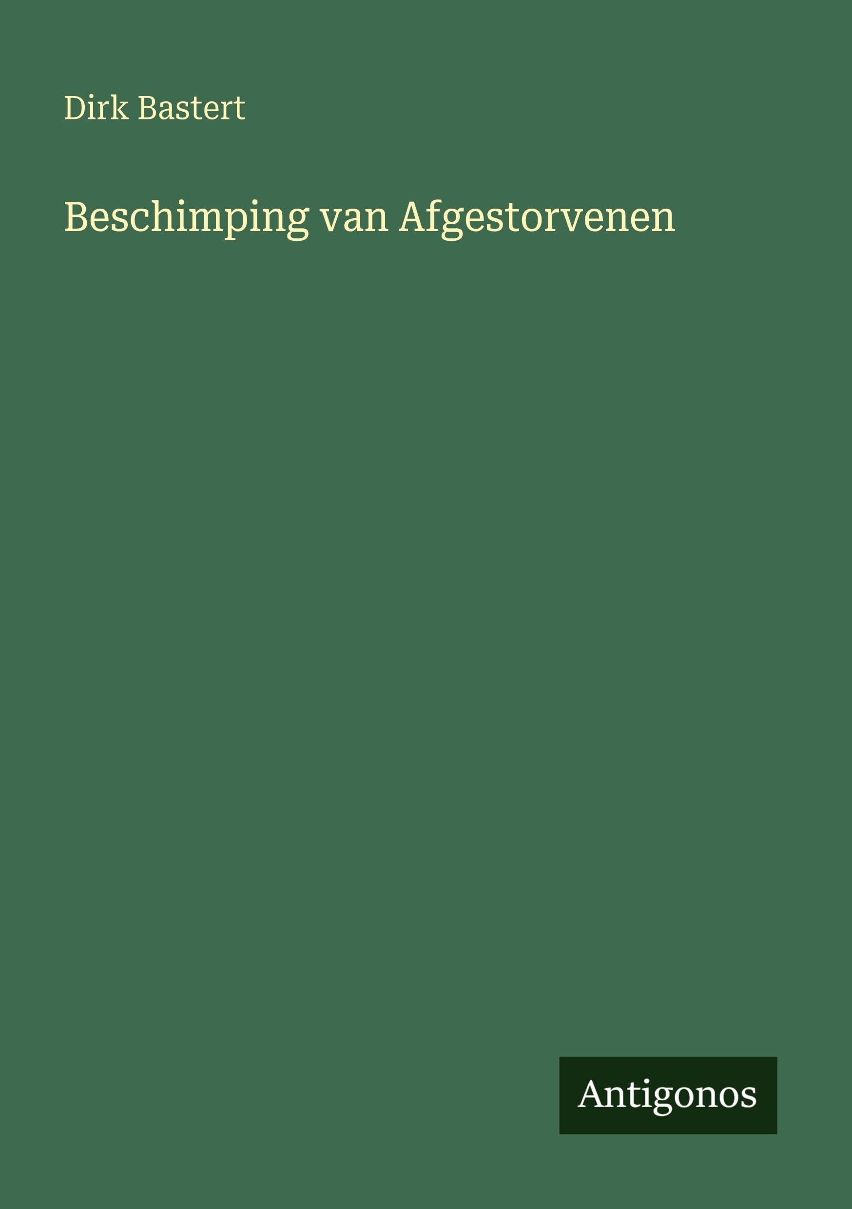 Product Image: Beschimping van Afgestorvenen
