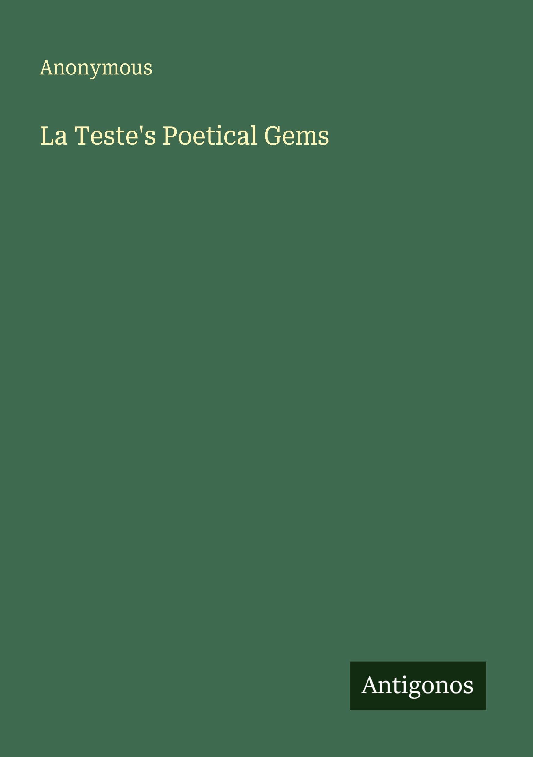 La Teste's Poetical Gems Classics