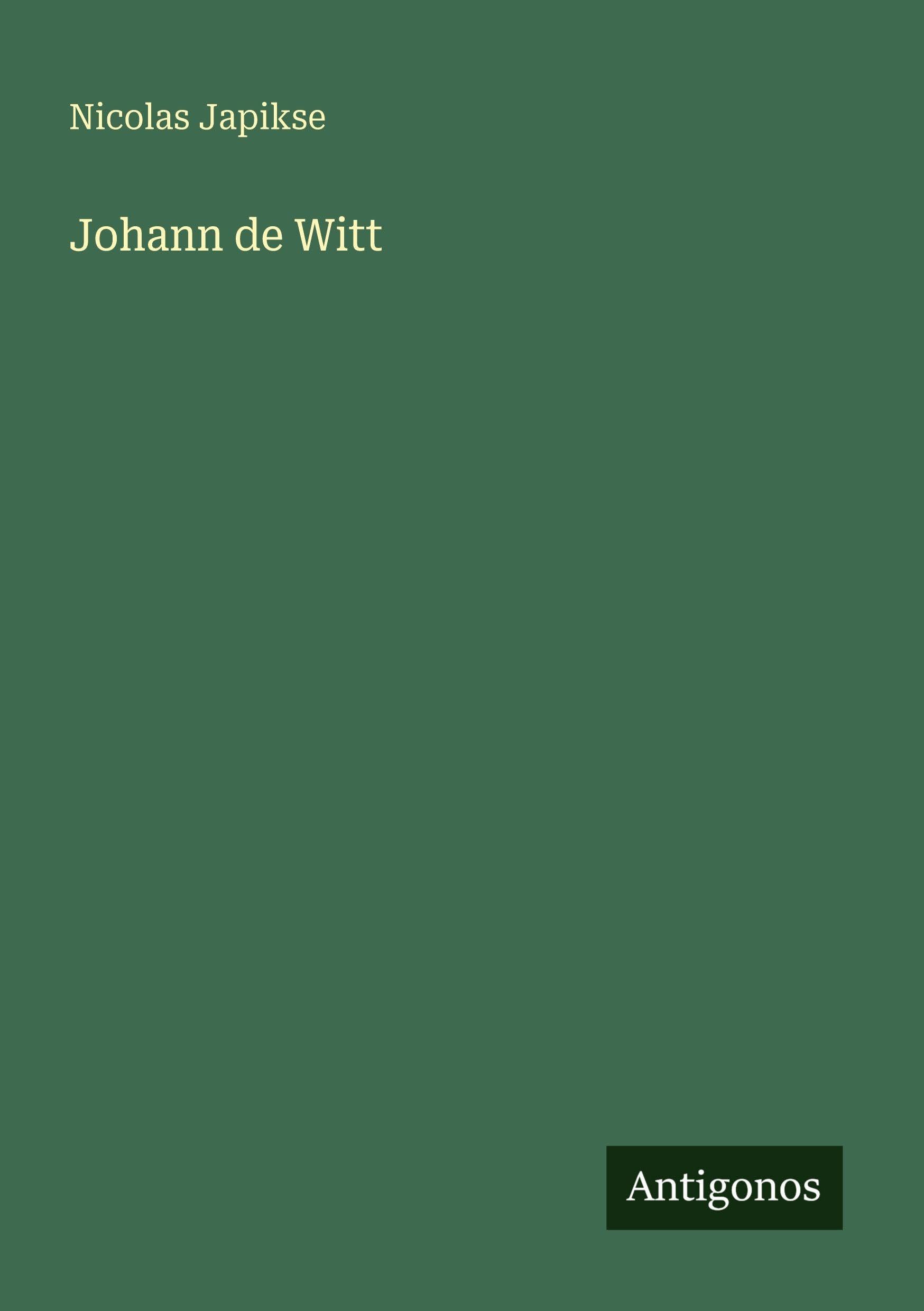 Product Image: Johann de Witt