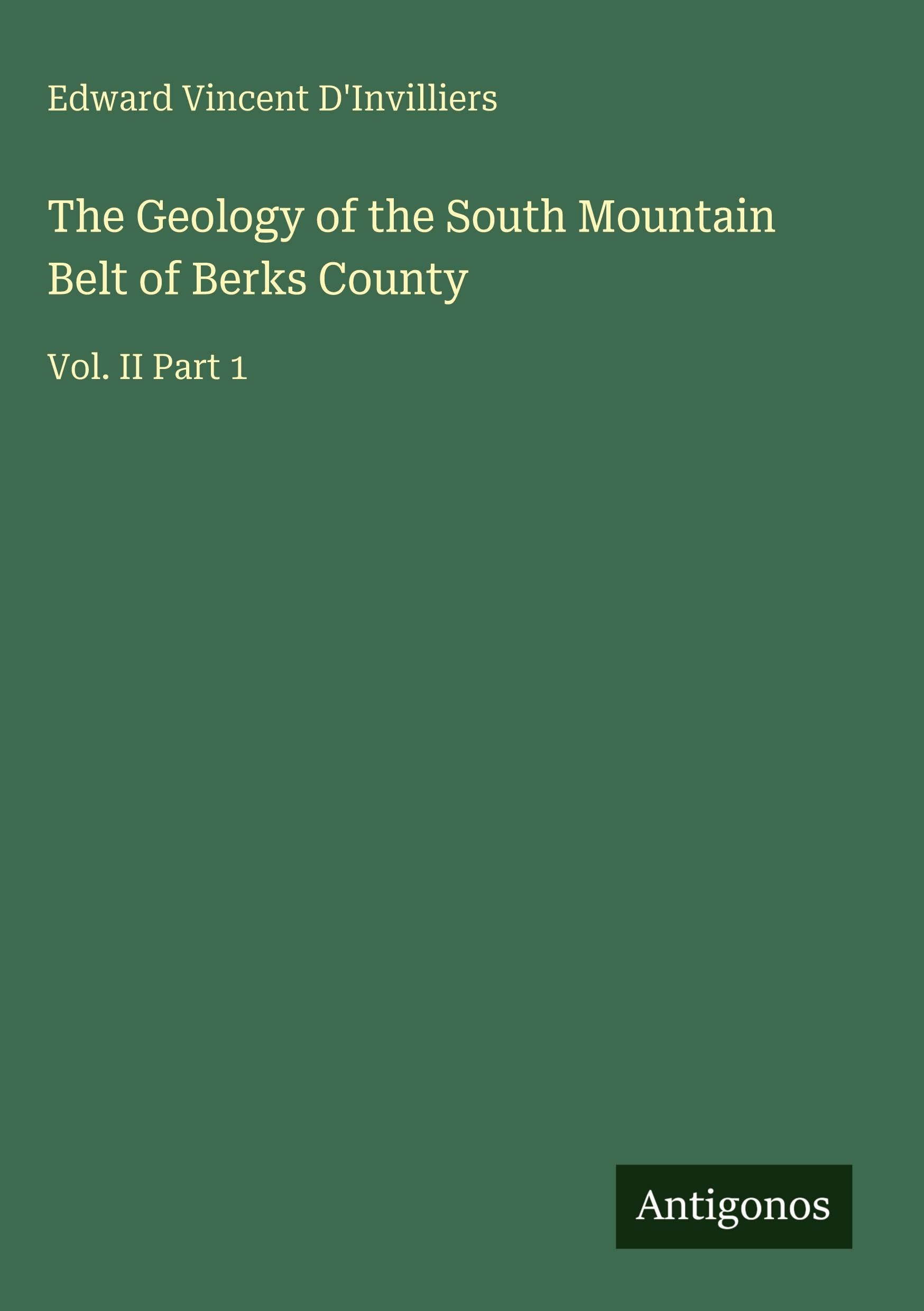 The Geology of the South Mountain Belt of Berks County Classics