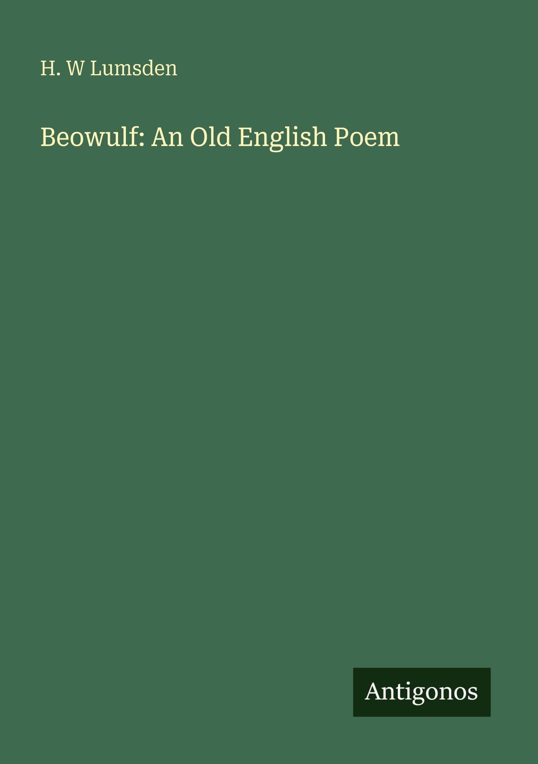Beowulf: An Old English Poem Classics