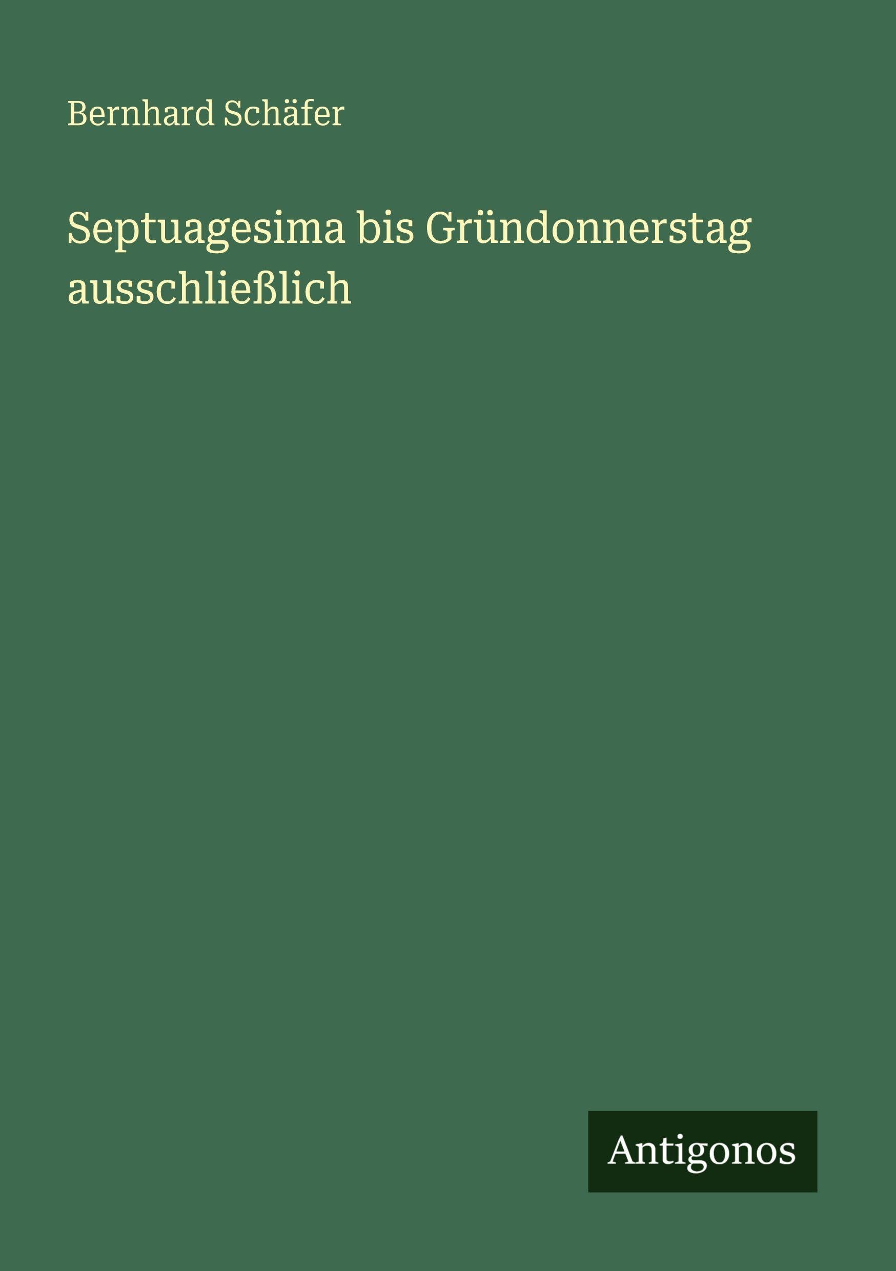 Septuagesima bis Gründonnerstag ausschließlich Classics