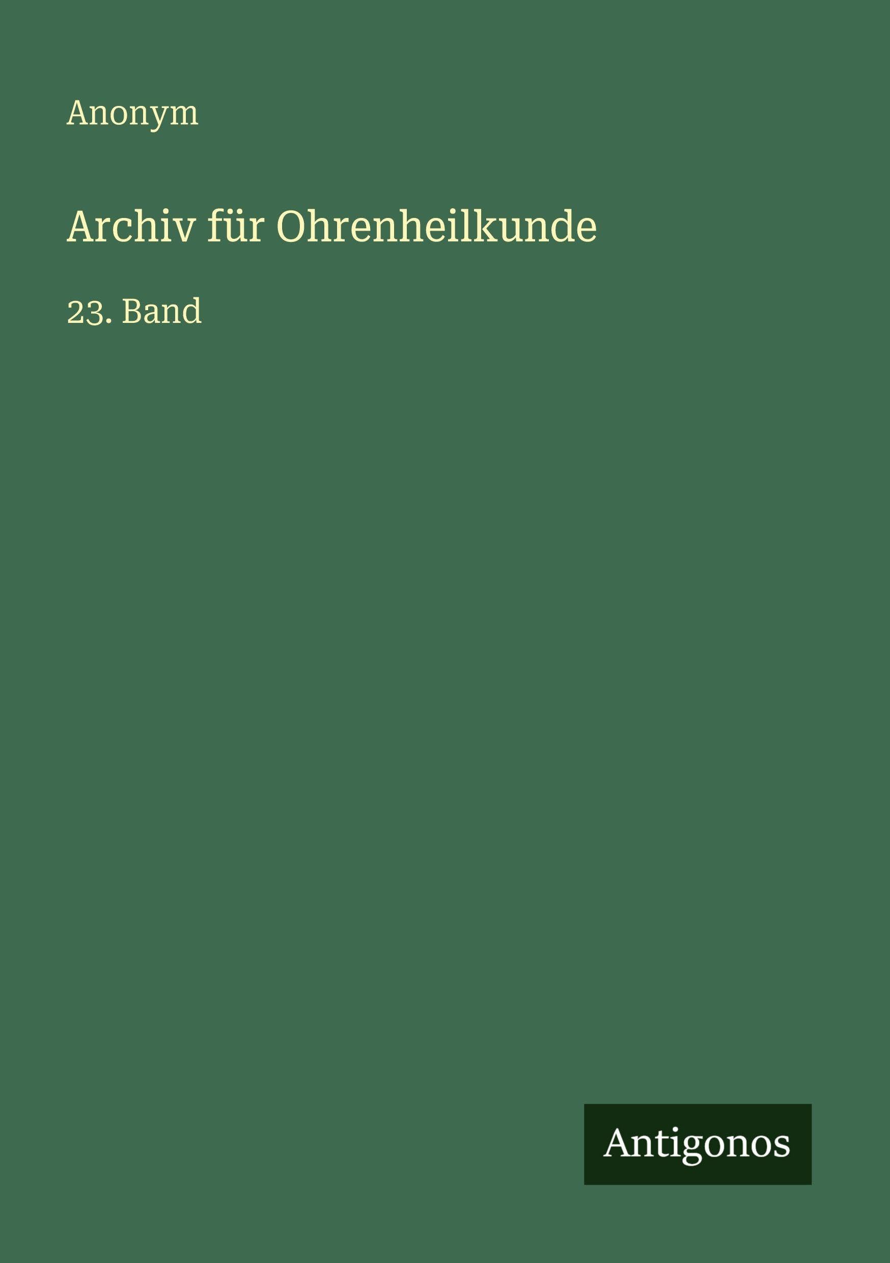 Archiv für Ohrenheilkunde Classics