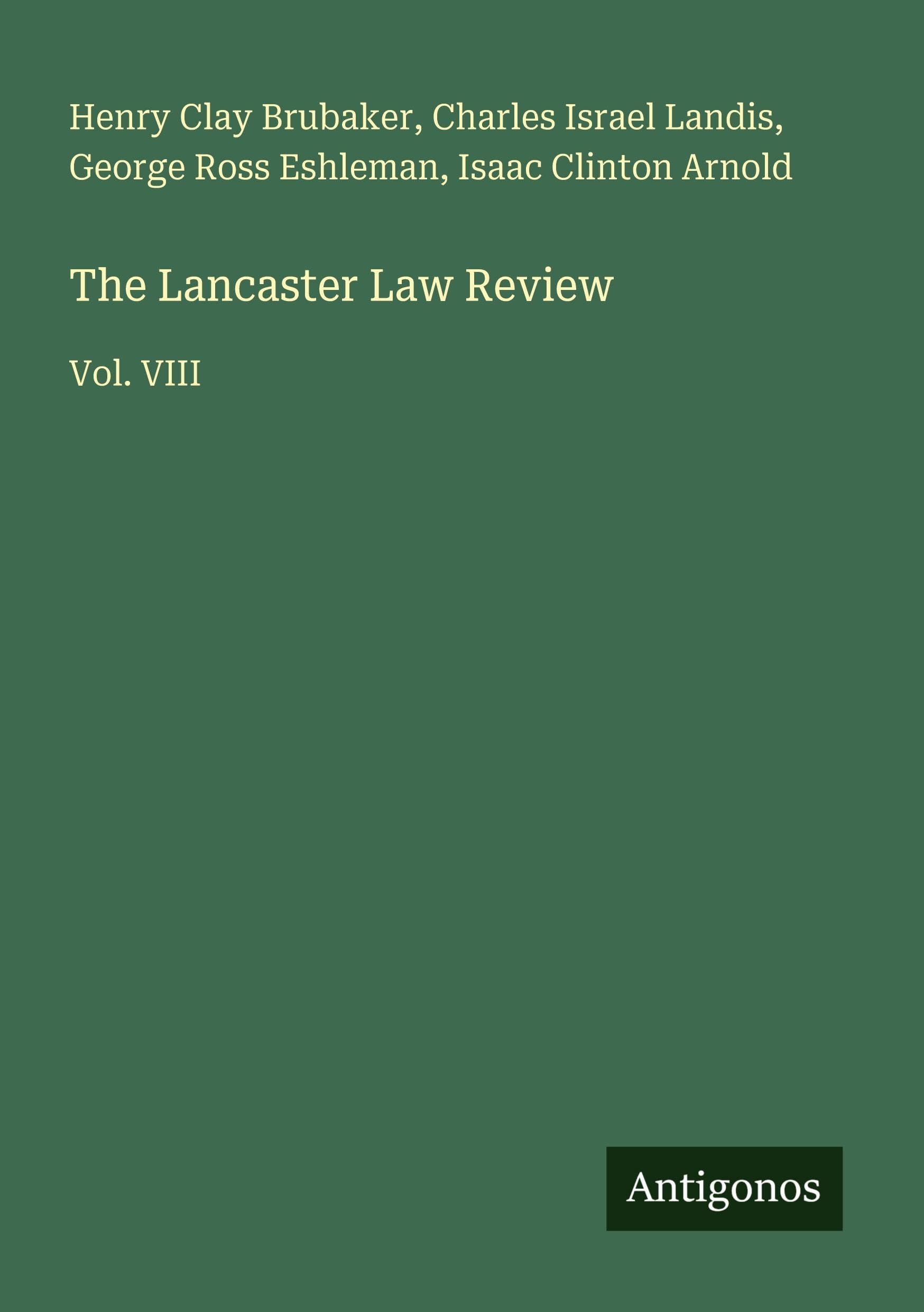 The Lancaster Law Review Classics