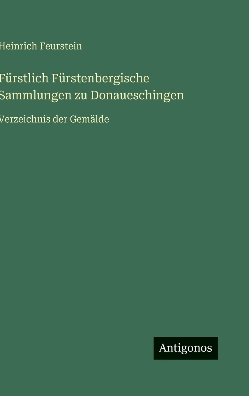 Fürstlich Fürstenbergische Sammlungen zu Donaueschingen Contemporary literature