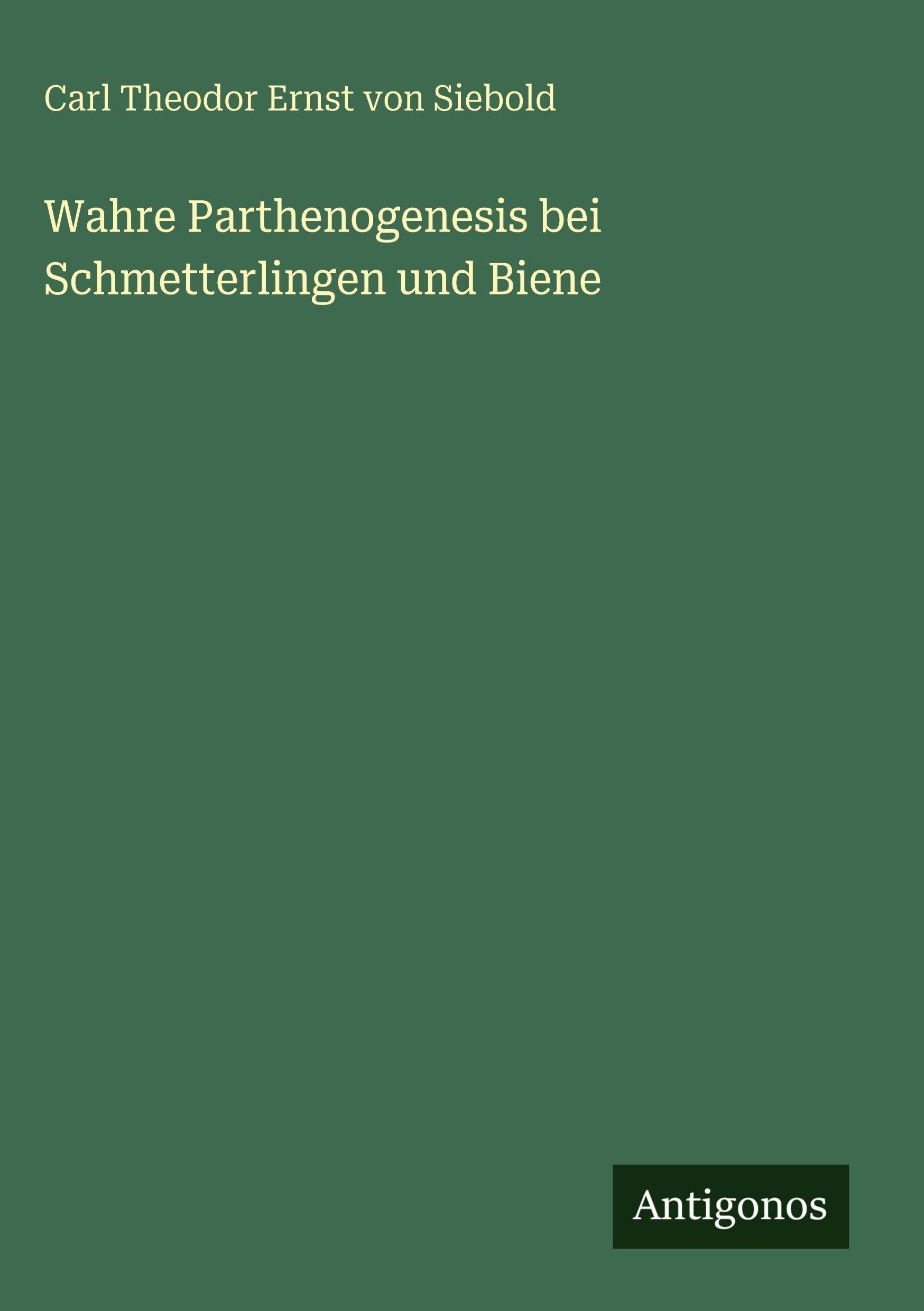 Wahre Parthenogenesis bei Schmetterlingen und Biene Classics