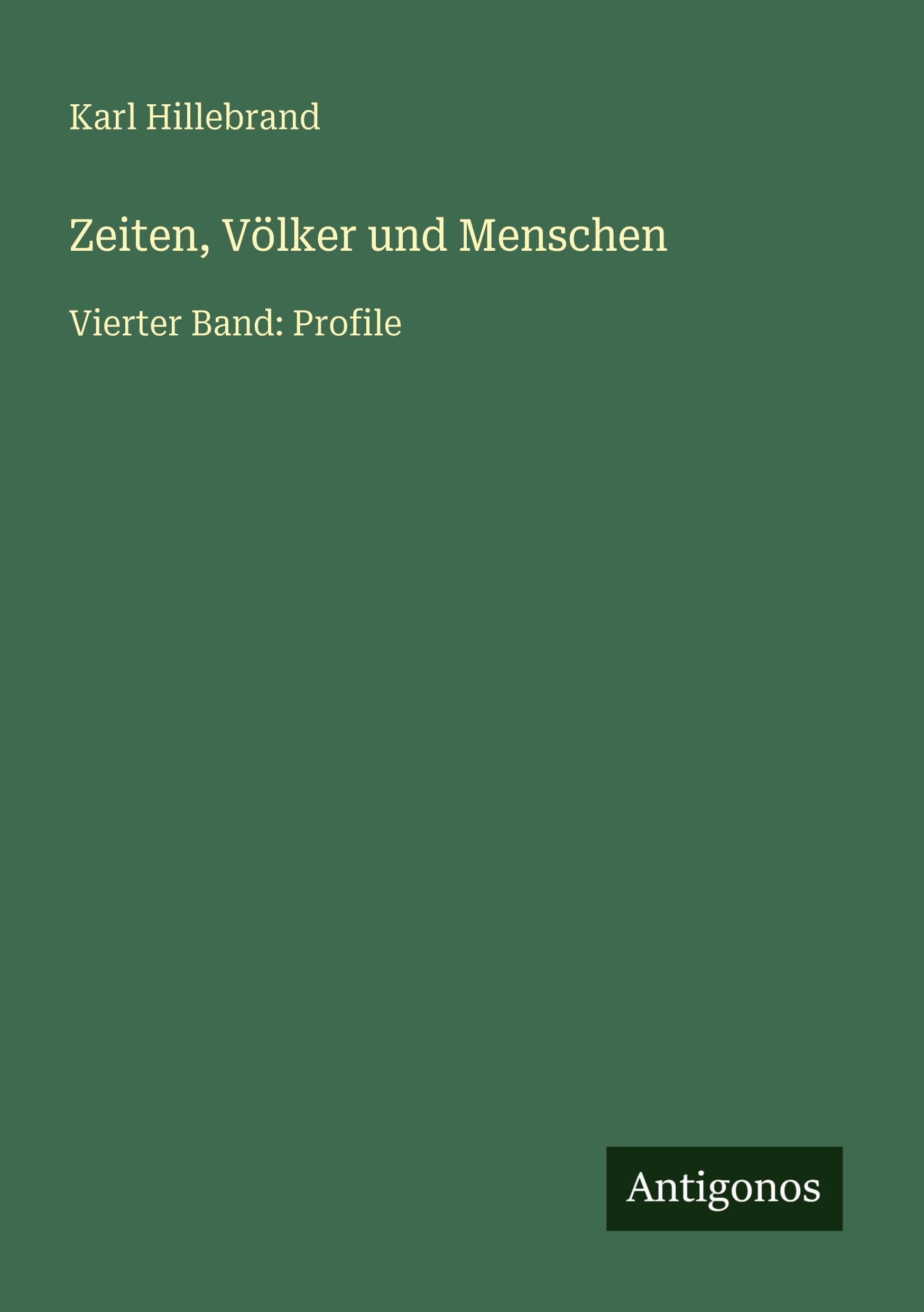 Zeiten, Völker und Menschen Classics