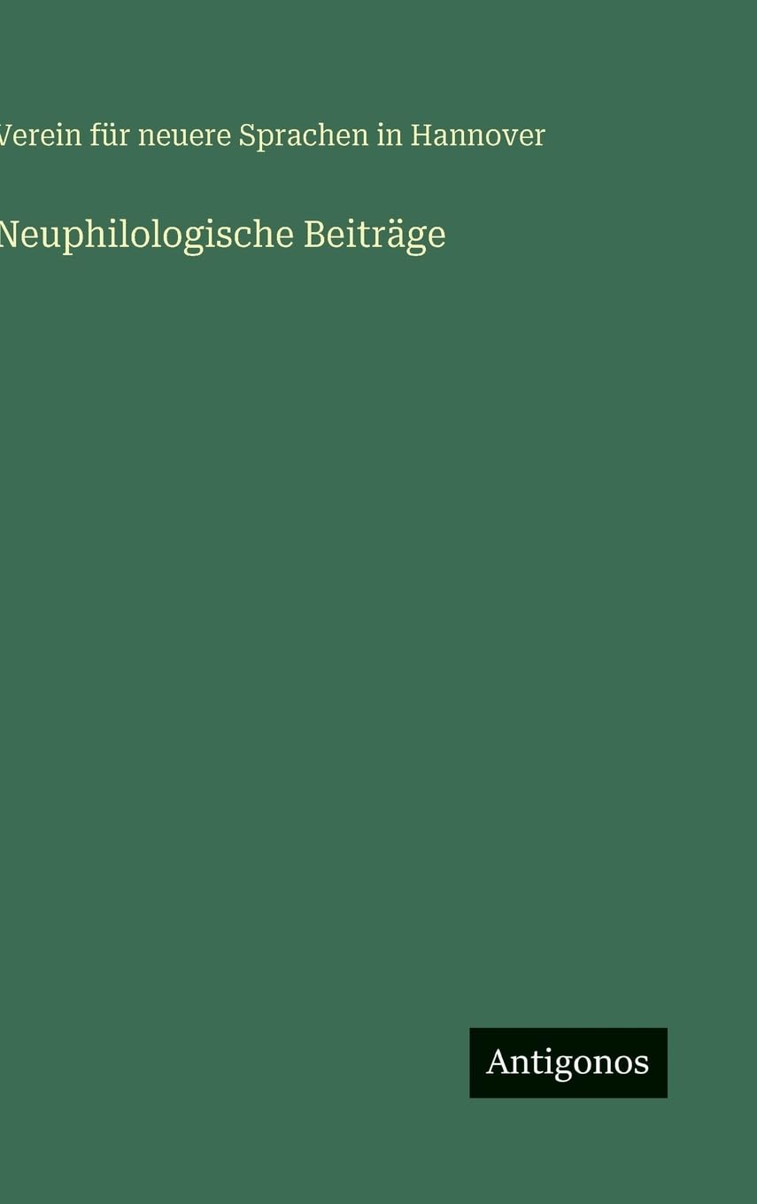 Neuphilologische Beiträge Contemporary literature
