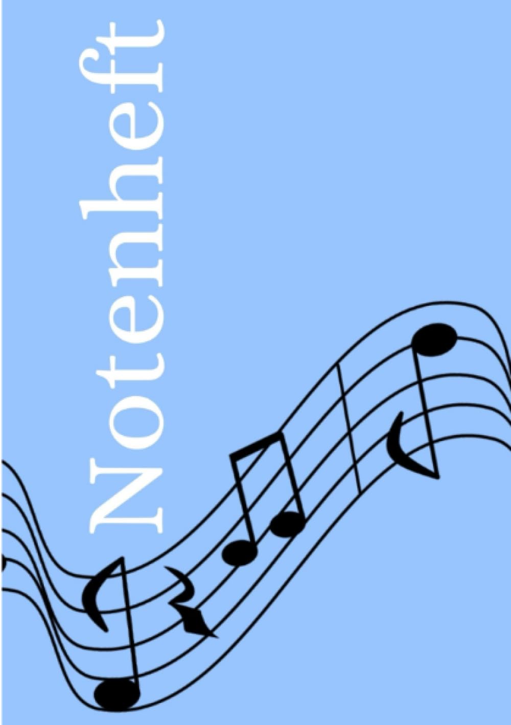 Notenheft: DIN A5 Notenlinienheft | 60 Seiten mit 12 Notenzeilen / Systeme pro Blatt | Papier 90g/m² | Musikheft mit Notenlinien: DE Sheet Music