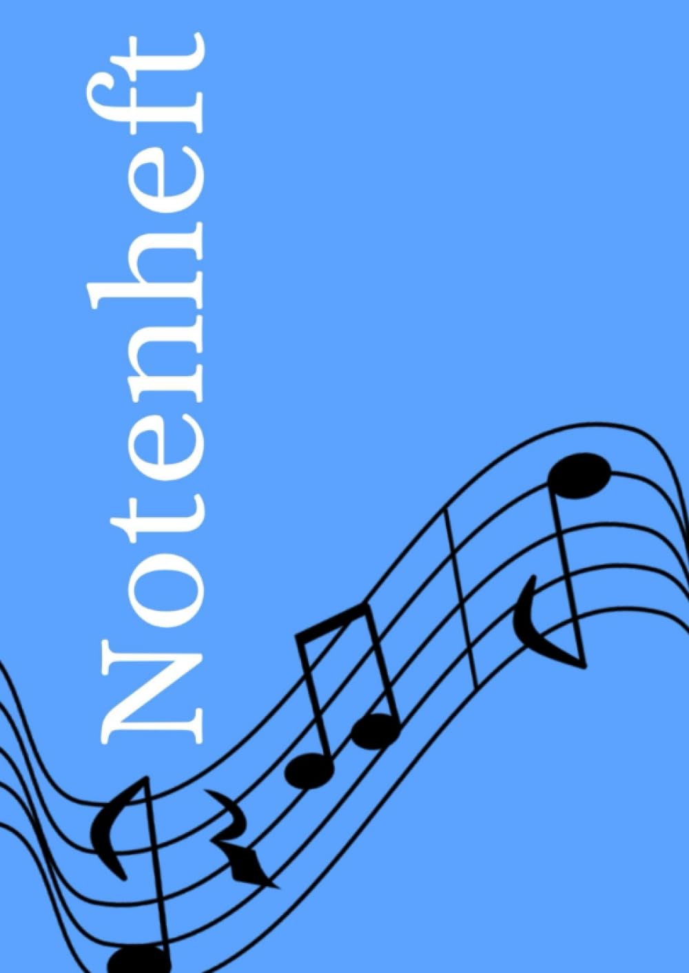 Notenheft: DIN A4 Notenlinienheft | 100 Seiten mit 12 Notenzeilen / Systeme pro Blatt | Papier 90g/m² | Musikheft mit Notenlinien: DE Sheet Music