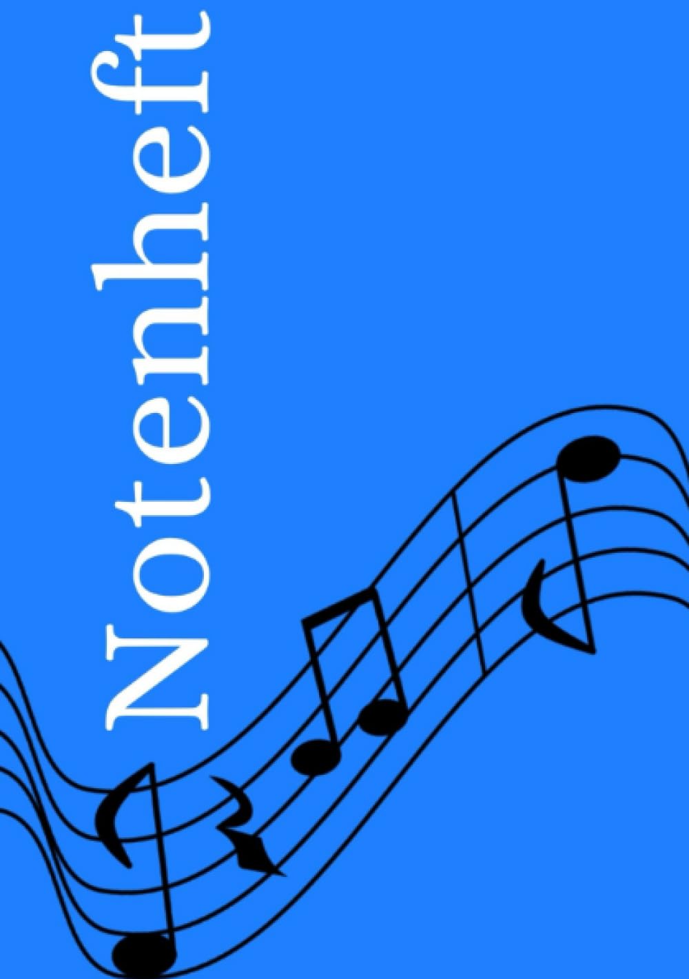 Notenheft: DIN A5 Notenlinienheft | 60 Seiten mit 12 Notenzeilen / Systeme pro Blatt | Papier 90g/m² | Musikheft mit Notenlinien: DE Sheet Music