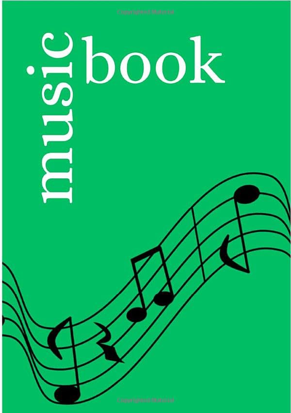 Music Book: DIN A5 Staff Book | 60 Pages with 12 Staves / Systems per Sheet | Paper 90g/m² Sheet Music