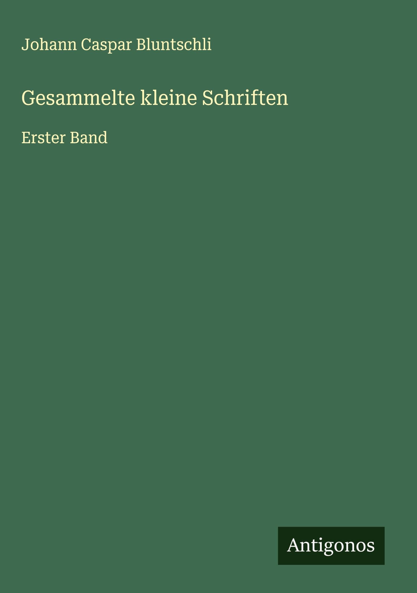 Gesammelte kleine Schriften Classics