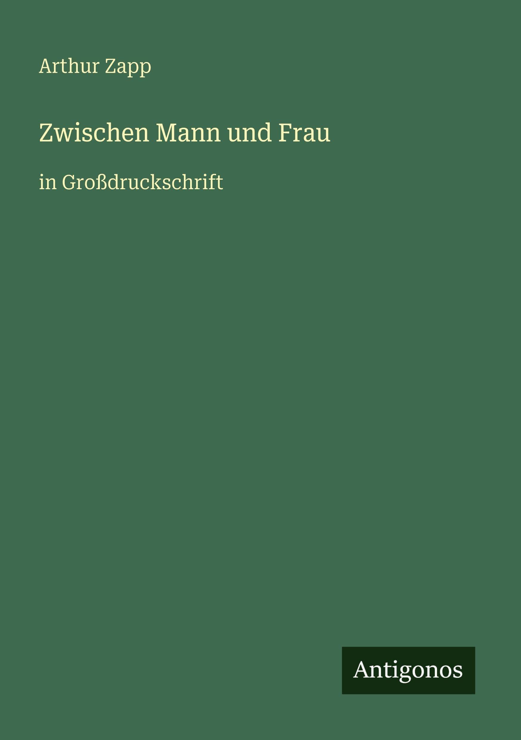 Zwischen Mann und Frau Contemporary literature