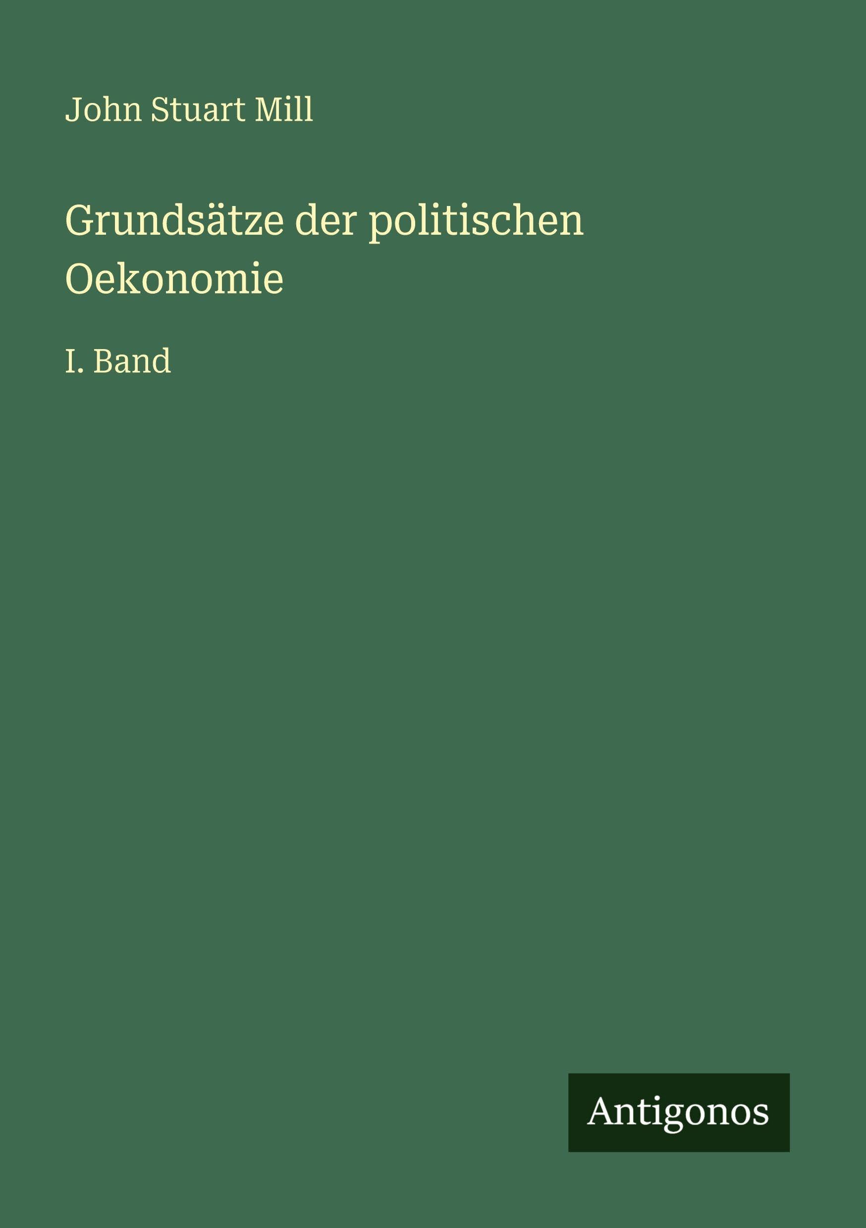 Grundsätze der politischen Oekonomie Contemporary literature