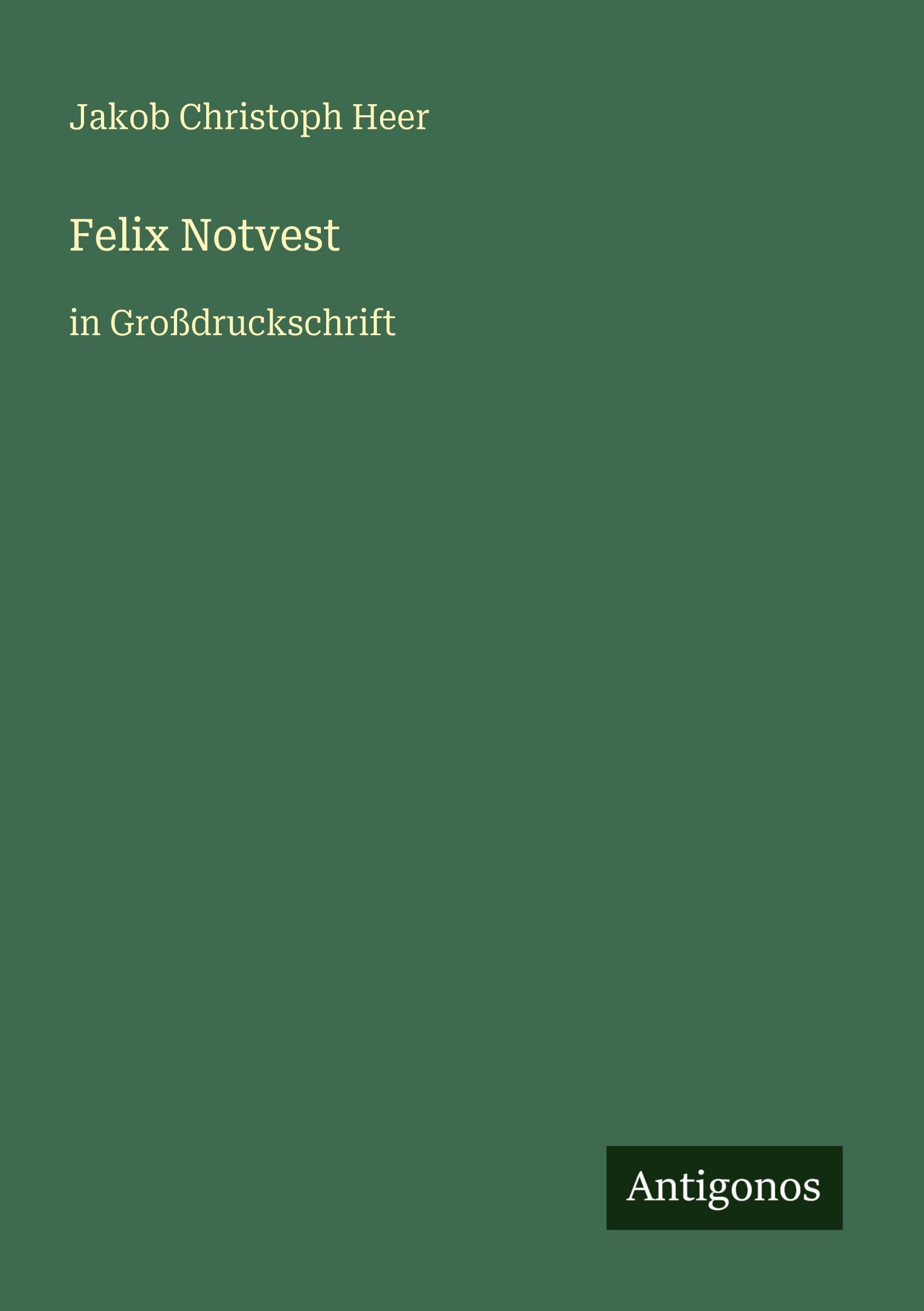 Felix Notvest Contemporary literature