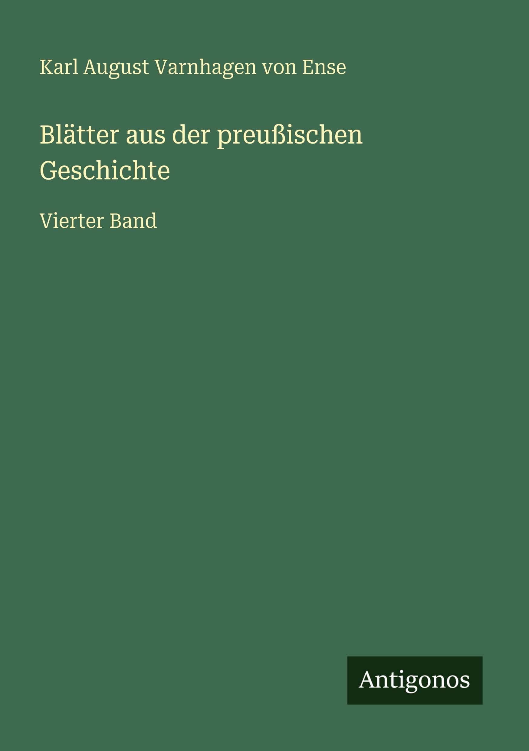 Blätter aus der preußischen Geschichte Contemporary literature