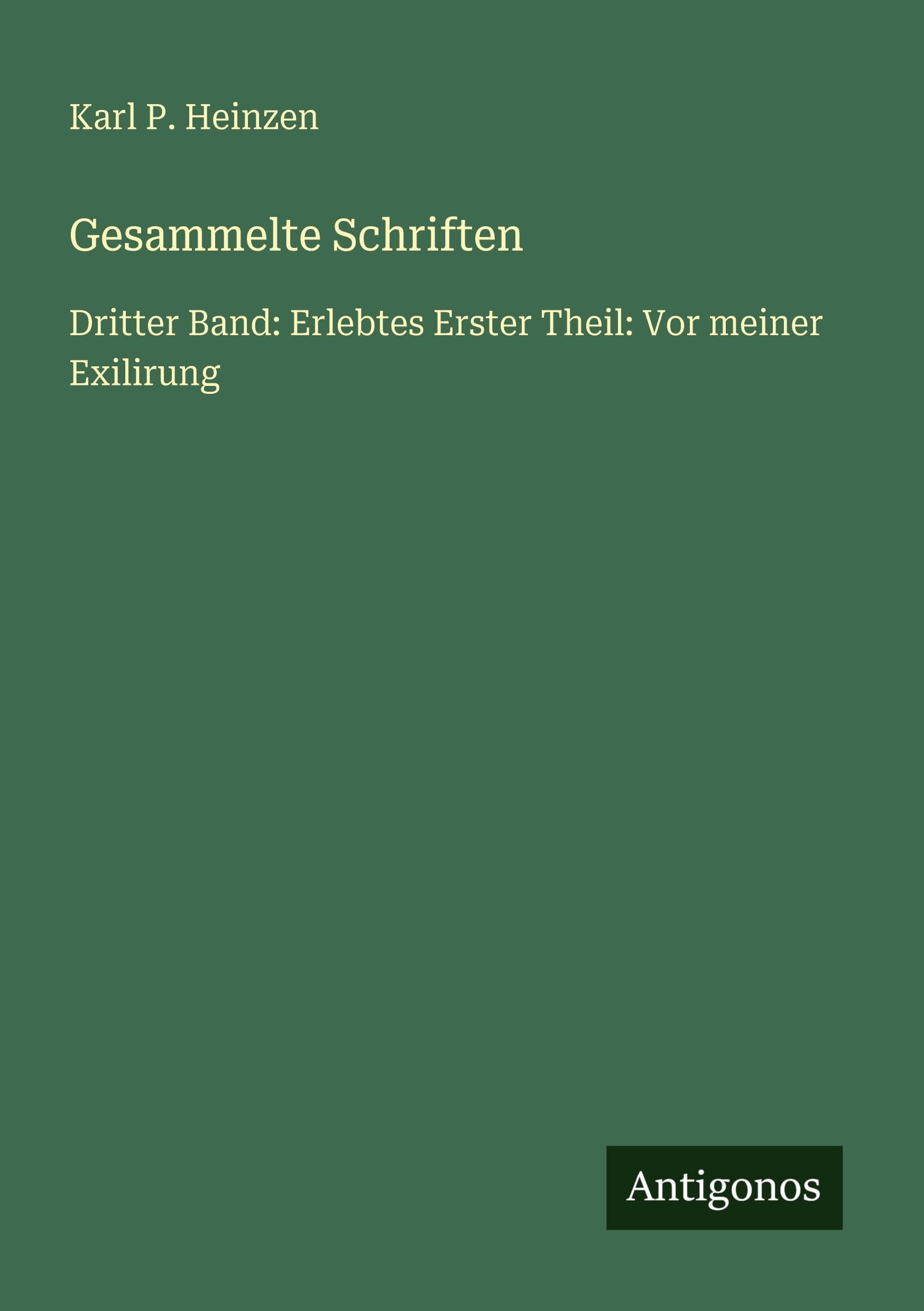 Gesammelte Schriften Contemporary literature