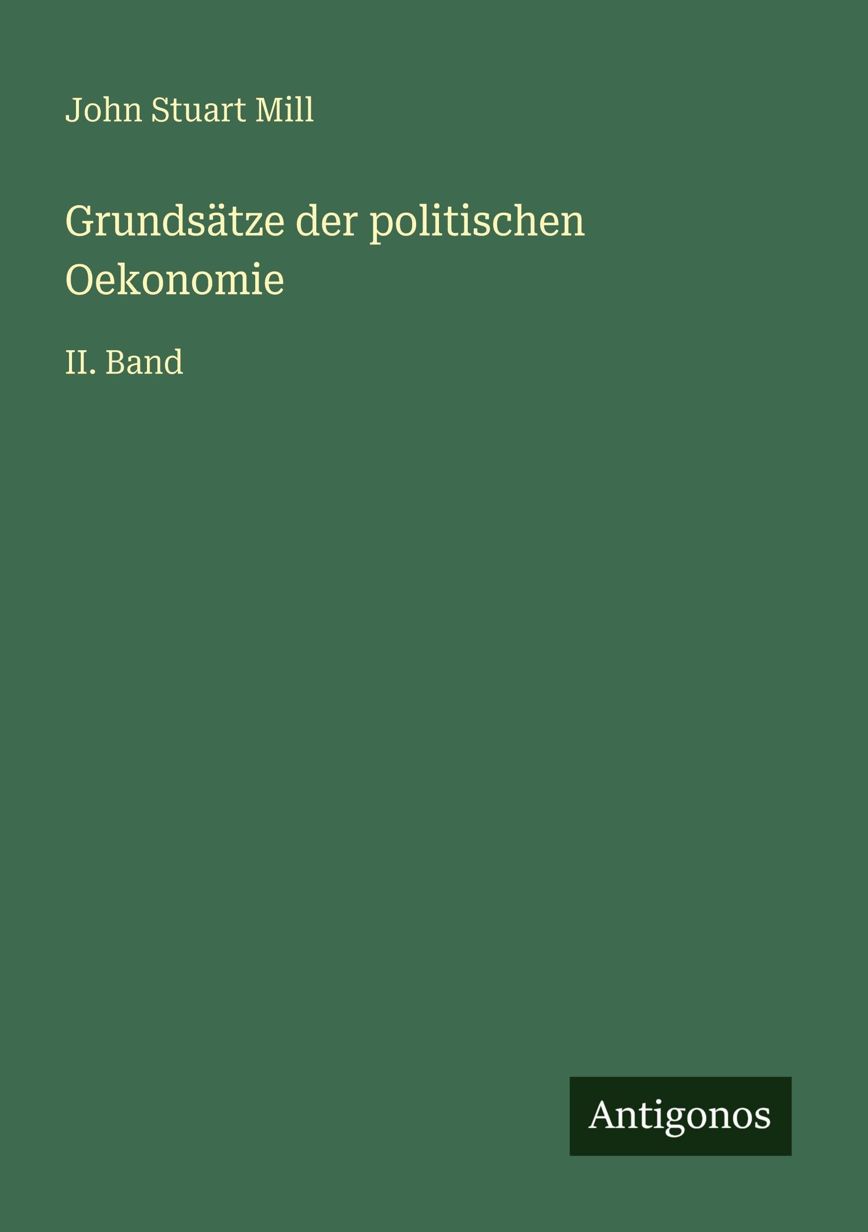 Grundsätze der politischen Oekonomie Contemporary literature