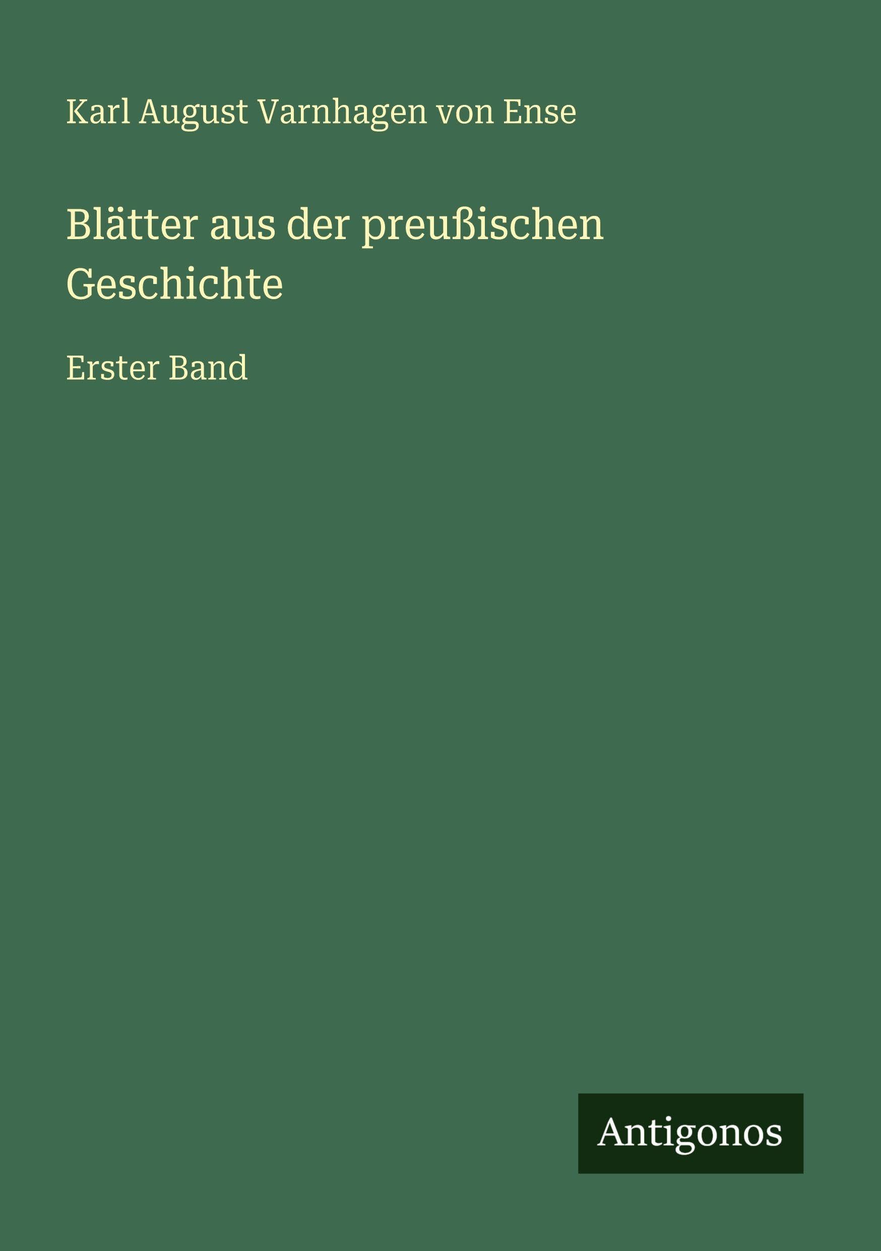 Blätter aus der preußischen Geschichte Contemporary literature