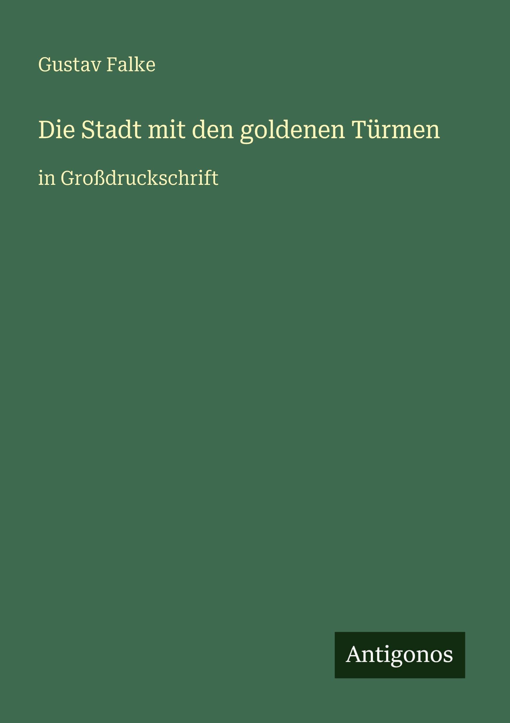 Die Stadt mit den goldenen Türmen Contemporary literature