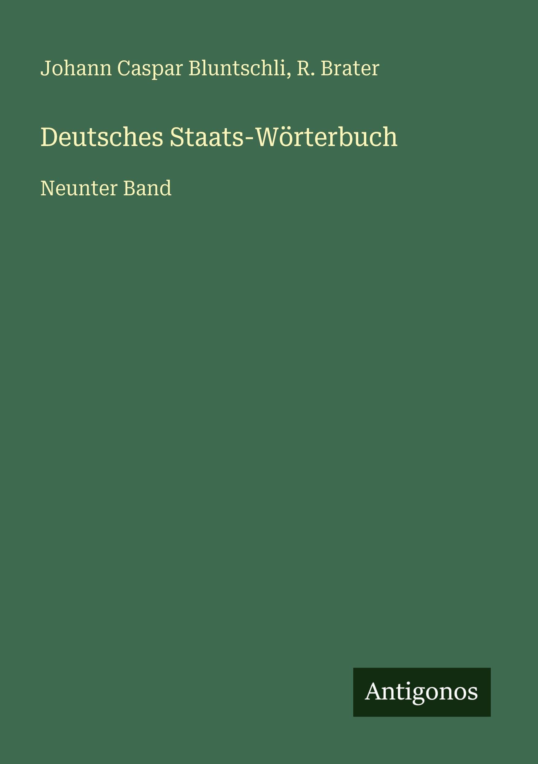 Deutsches Staats-Wörterbuch Classics
