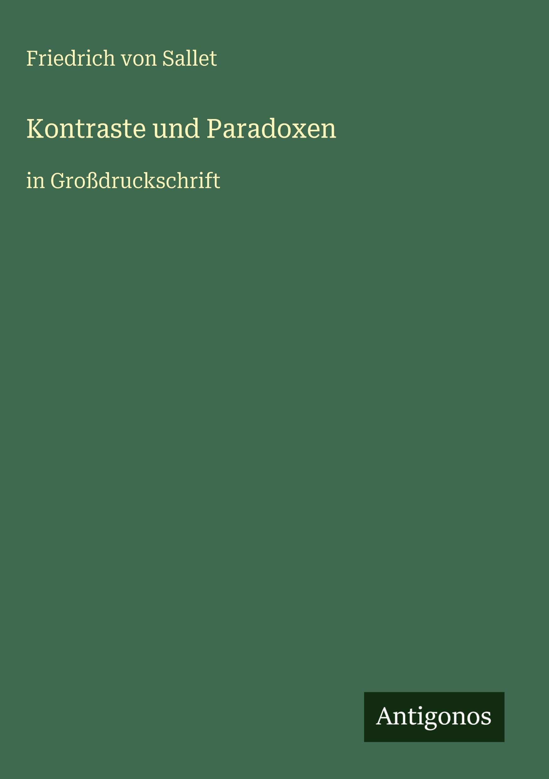 Kontraste und Paradoxen Classics