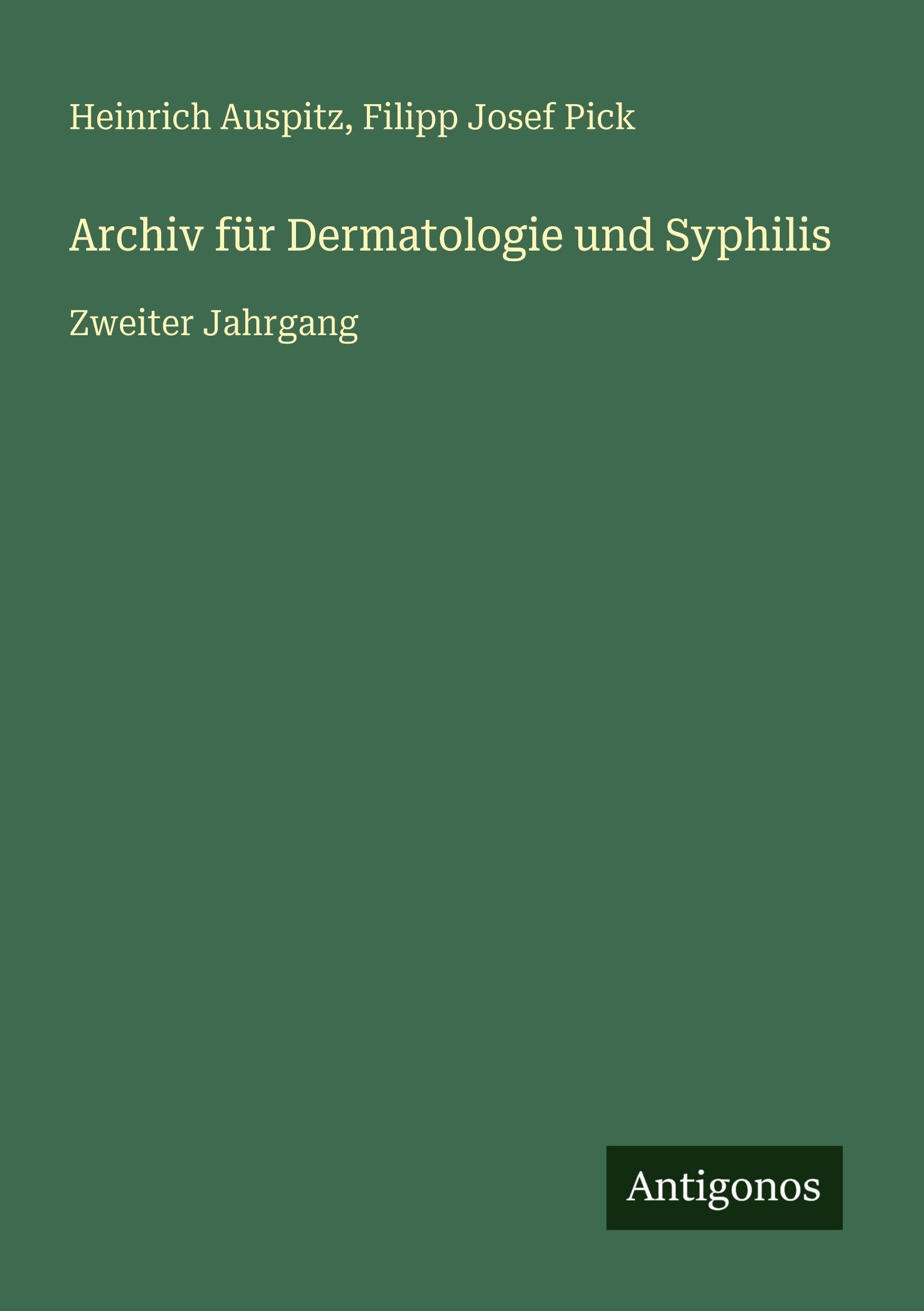 Archiv für Dermatologie und Syphilis Contemporary literature