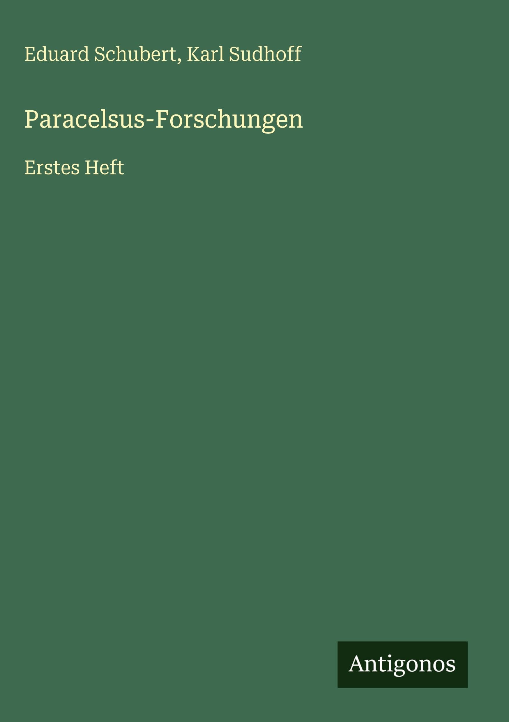 Paracelsus-Forschungen Books