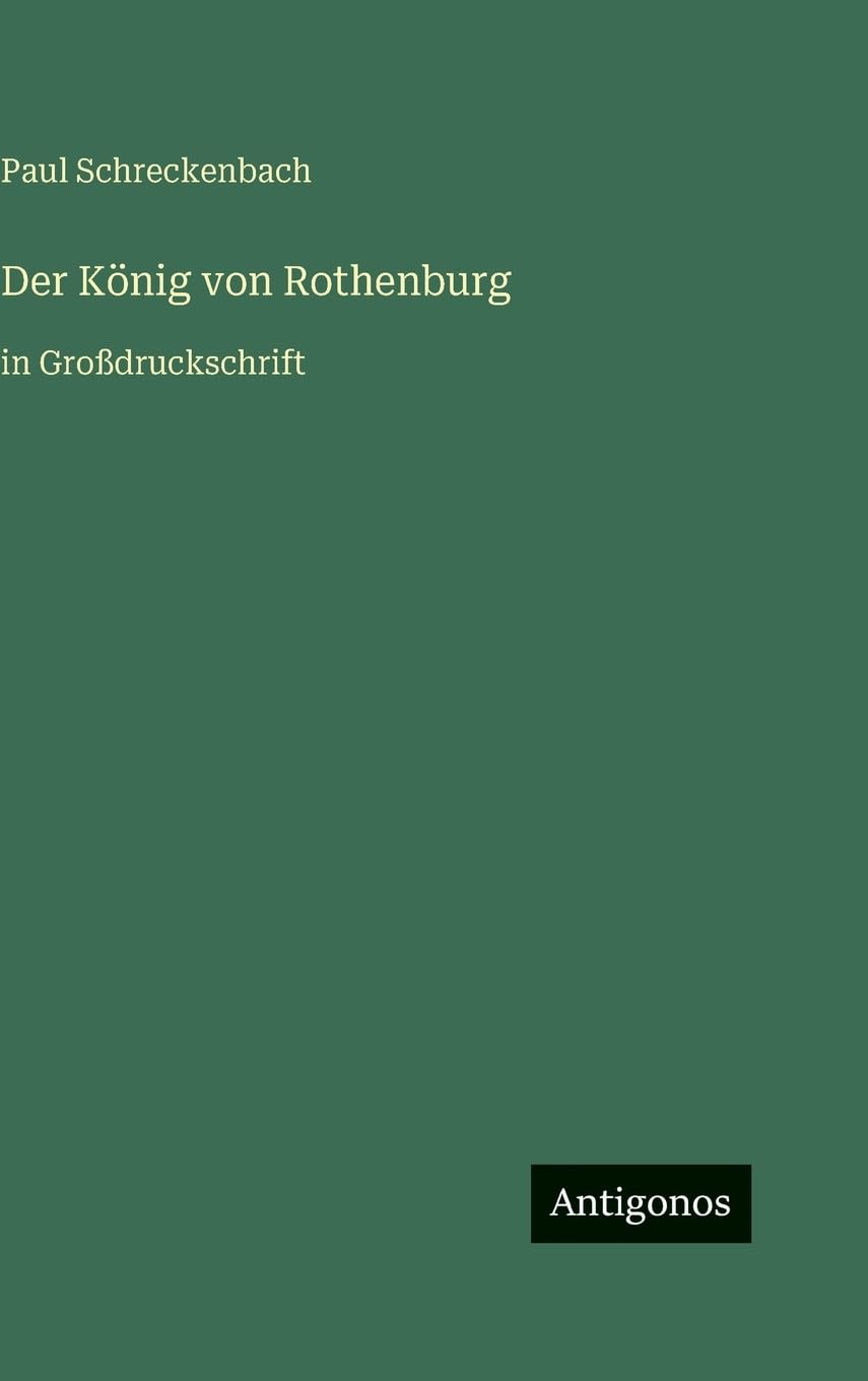 Der König von Rothenburg Contemporary literature