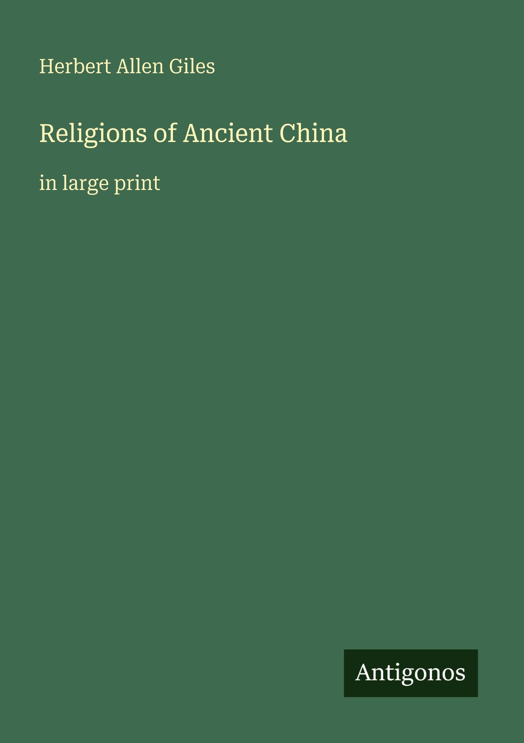 Religions of Ancient China Classics