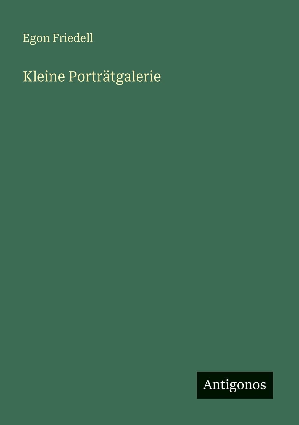 Kleine Porträtgalerie Contemporary literature