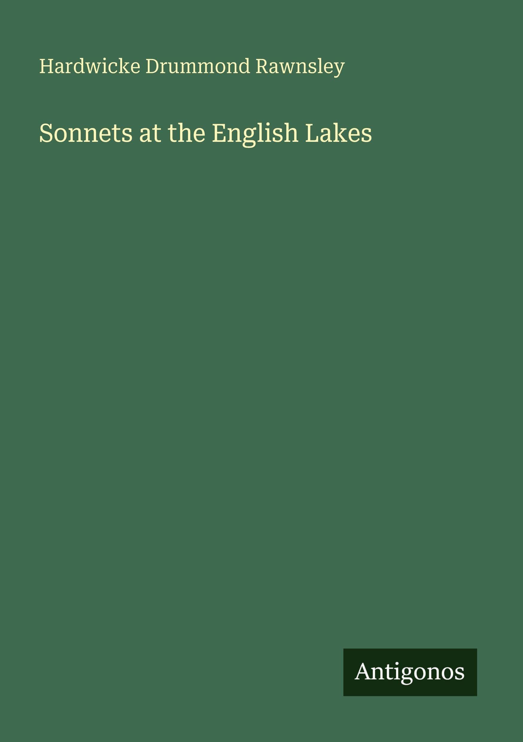 Sonnets at the English Lakes Classics