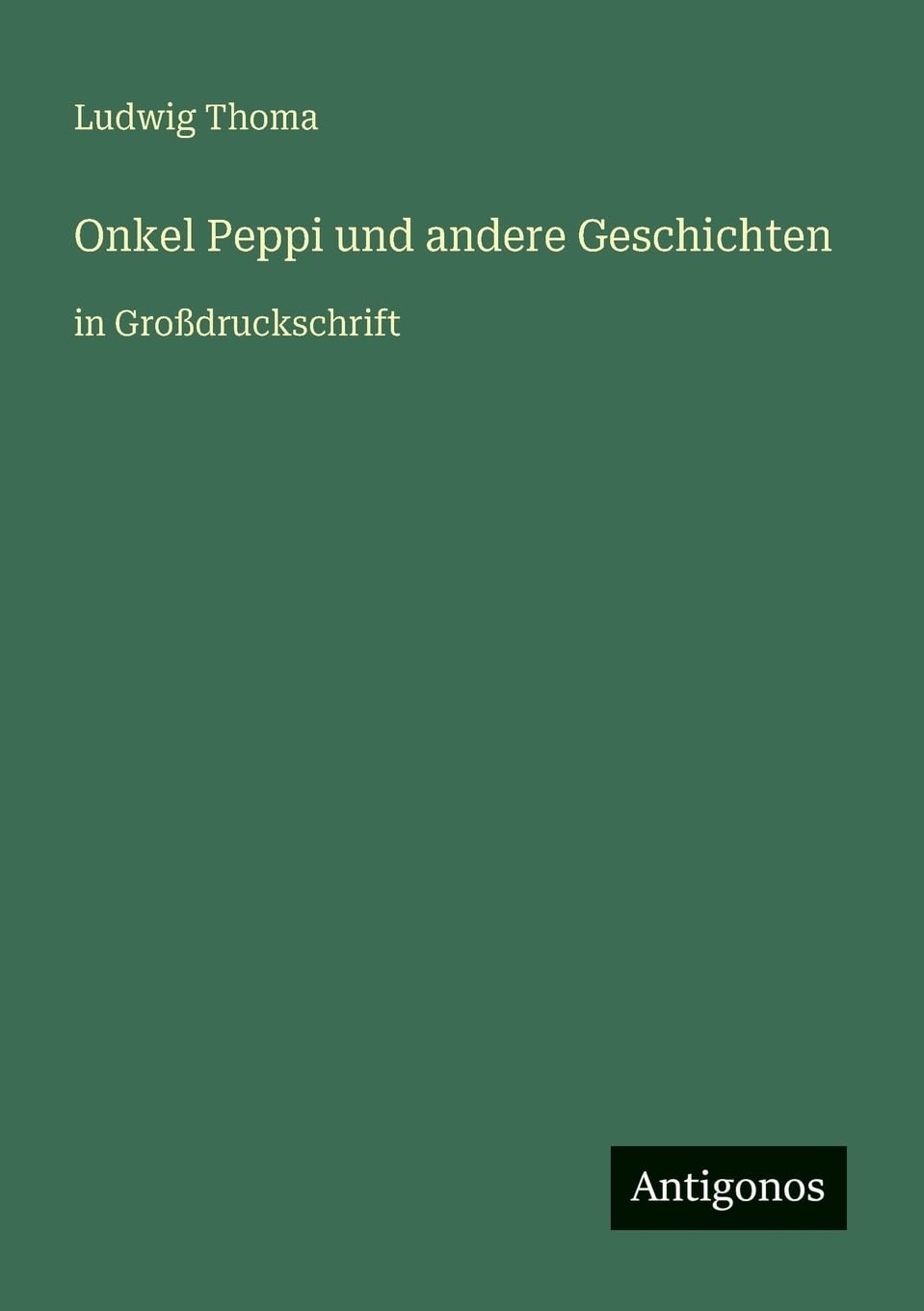 Onkel Peppi und andere Geschichten Contemporary literature