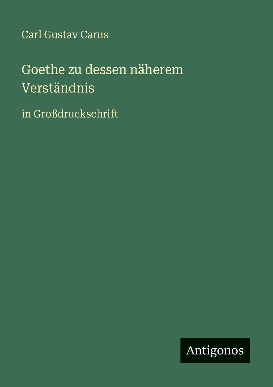 Goethe zu dessen näherem Verständnis Contemporary literature