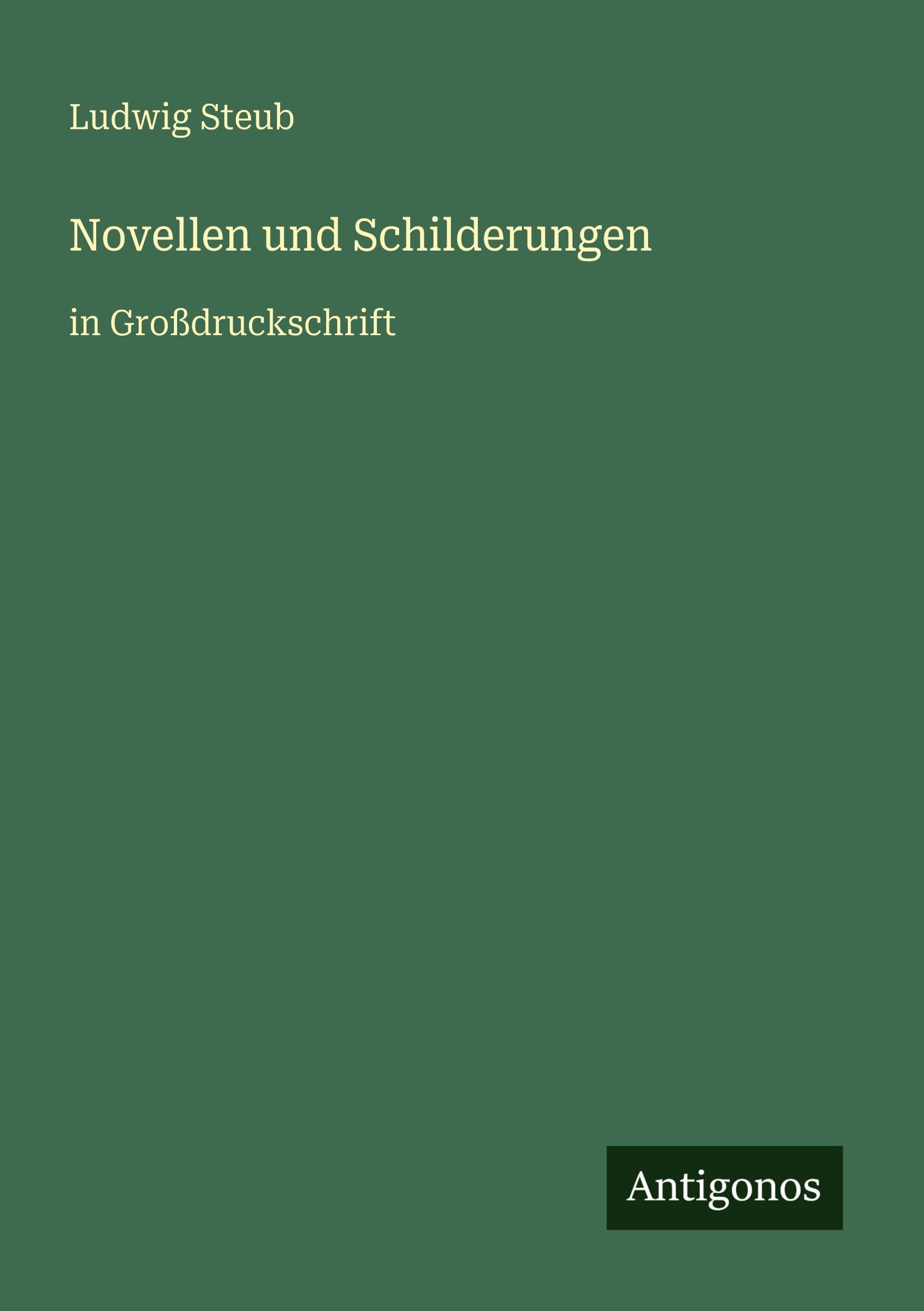 Novellen und Schilderungen book