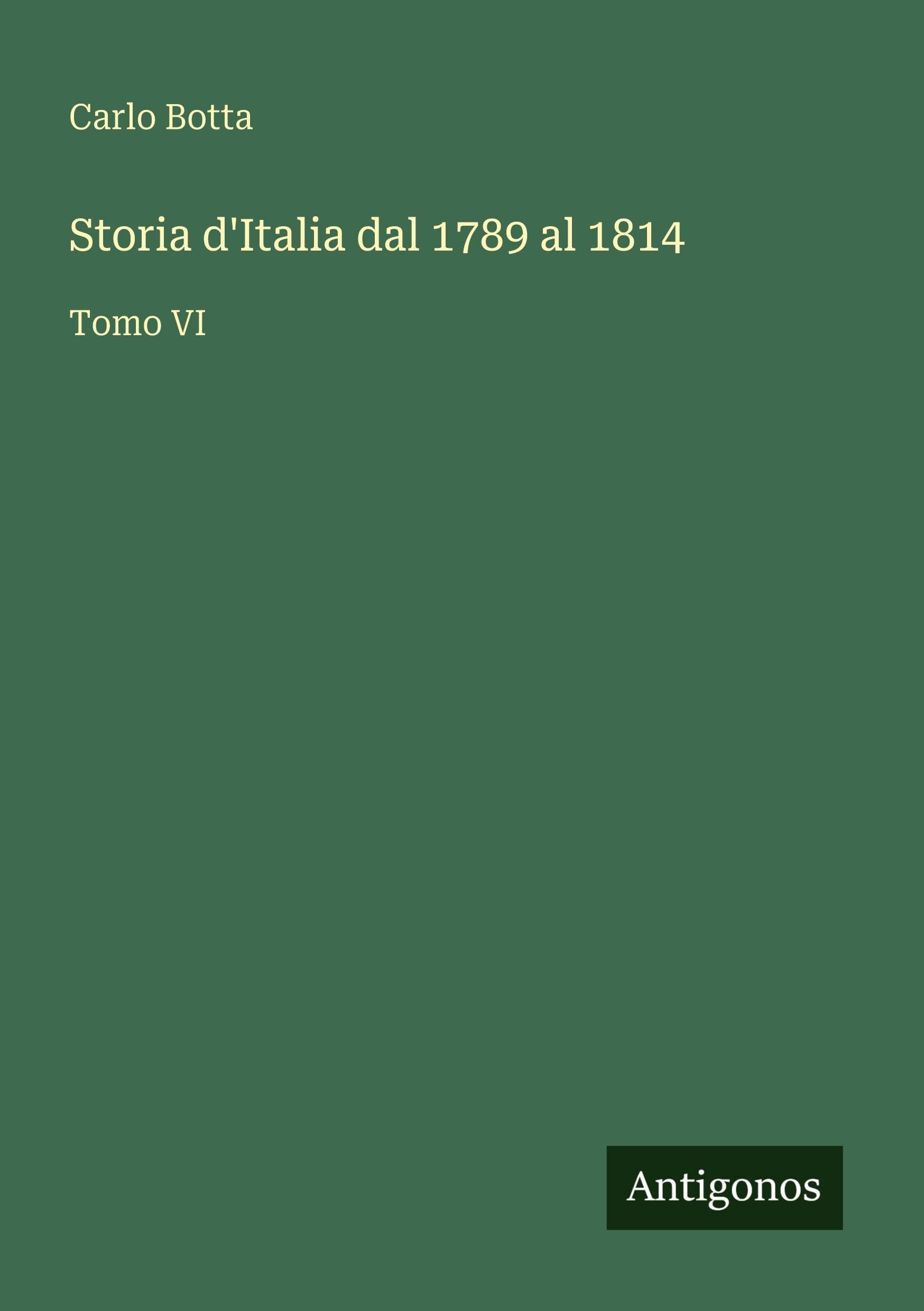 Storia d'Italia dal 1789 al 1814 Contemporary literature