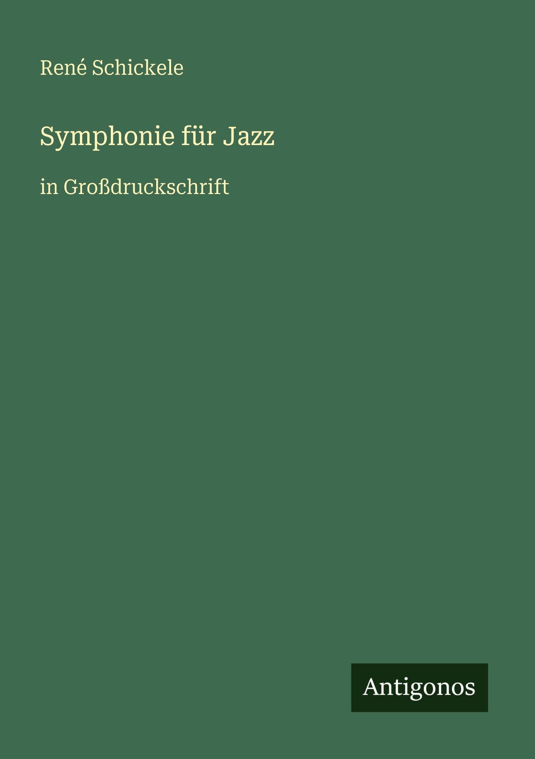 Symphonie für Jazz Contemporary literature