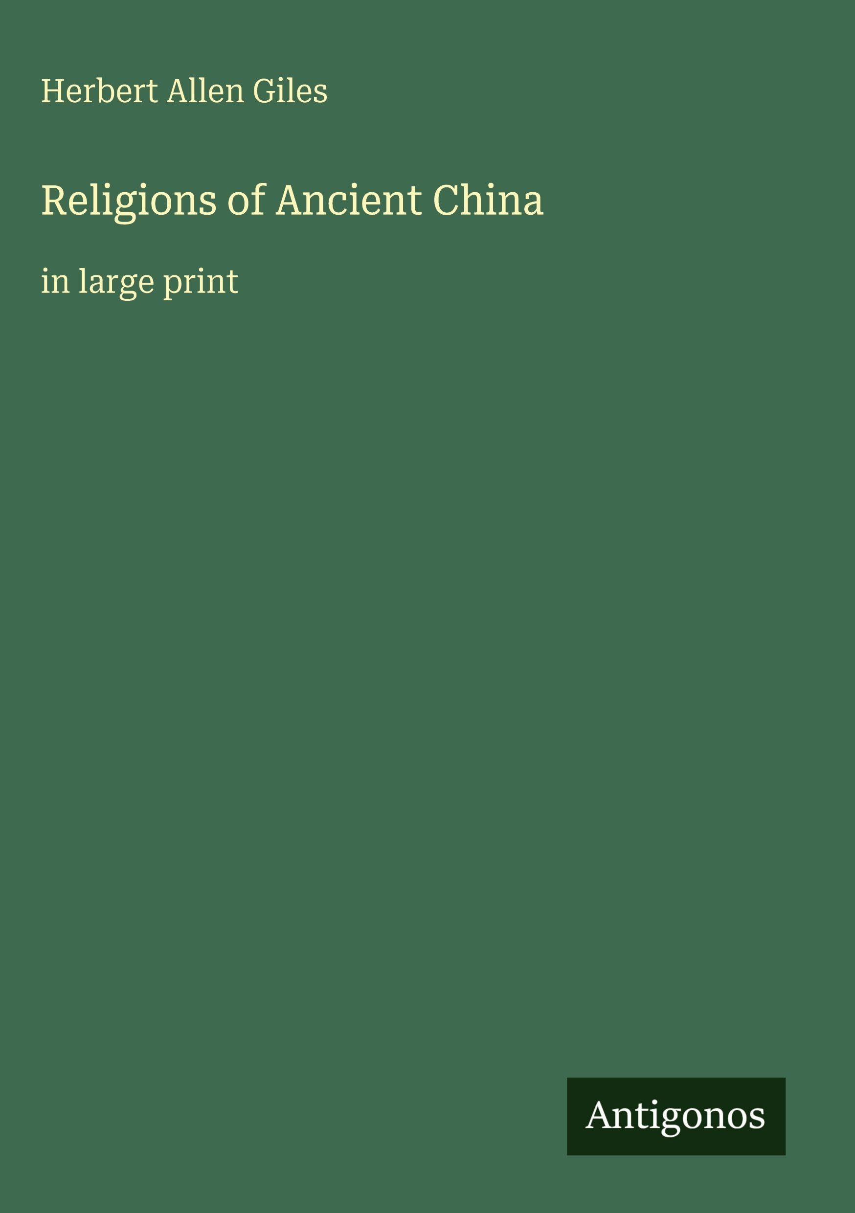 Religions of Ancient China Classics