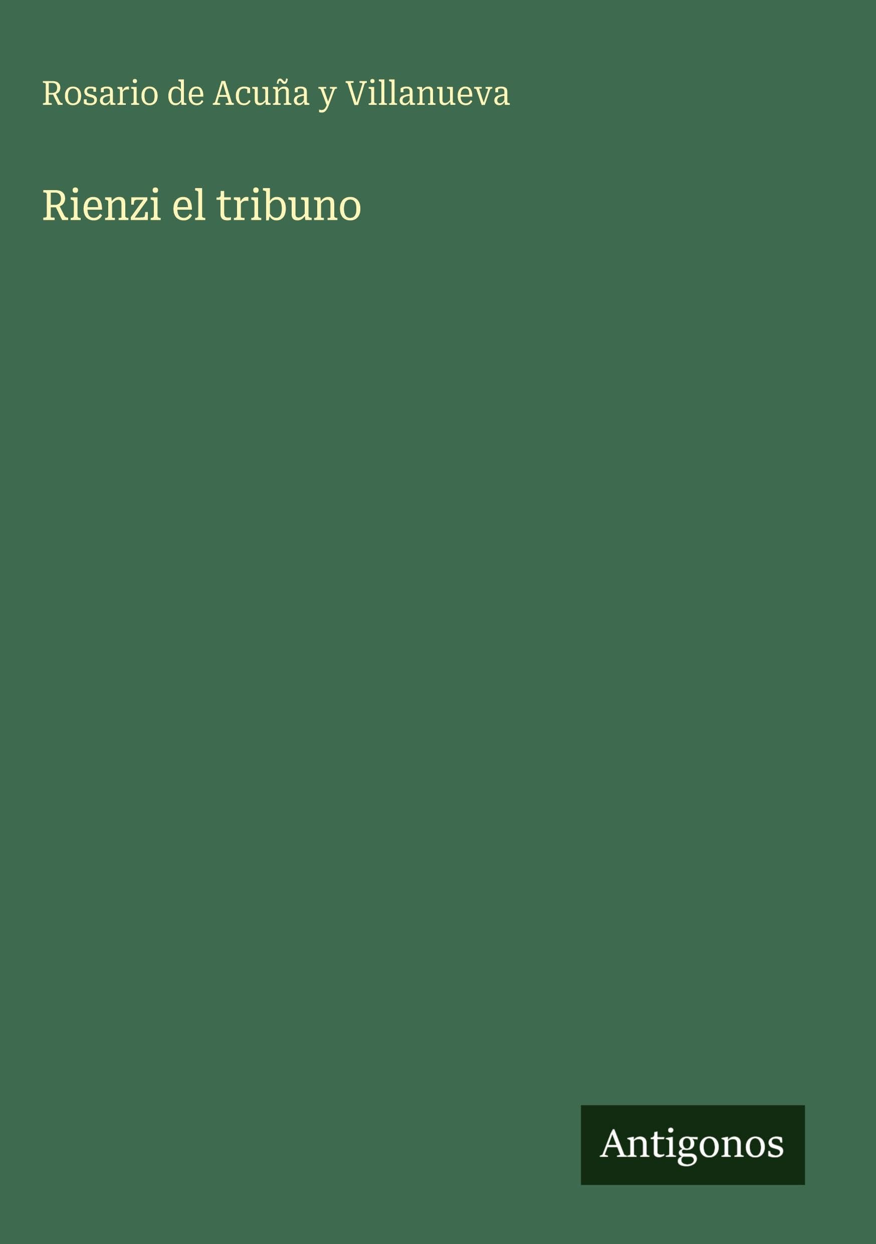 Rienzi el tribuno Contemporary literature