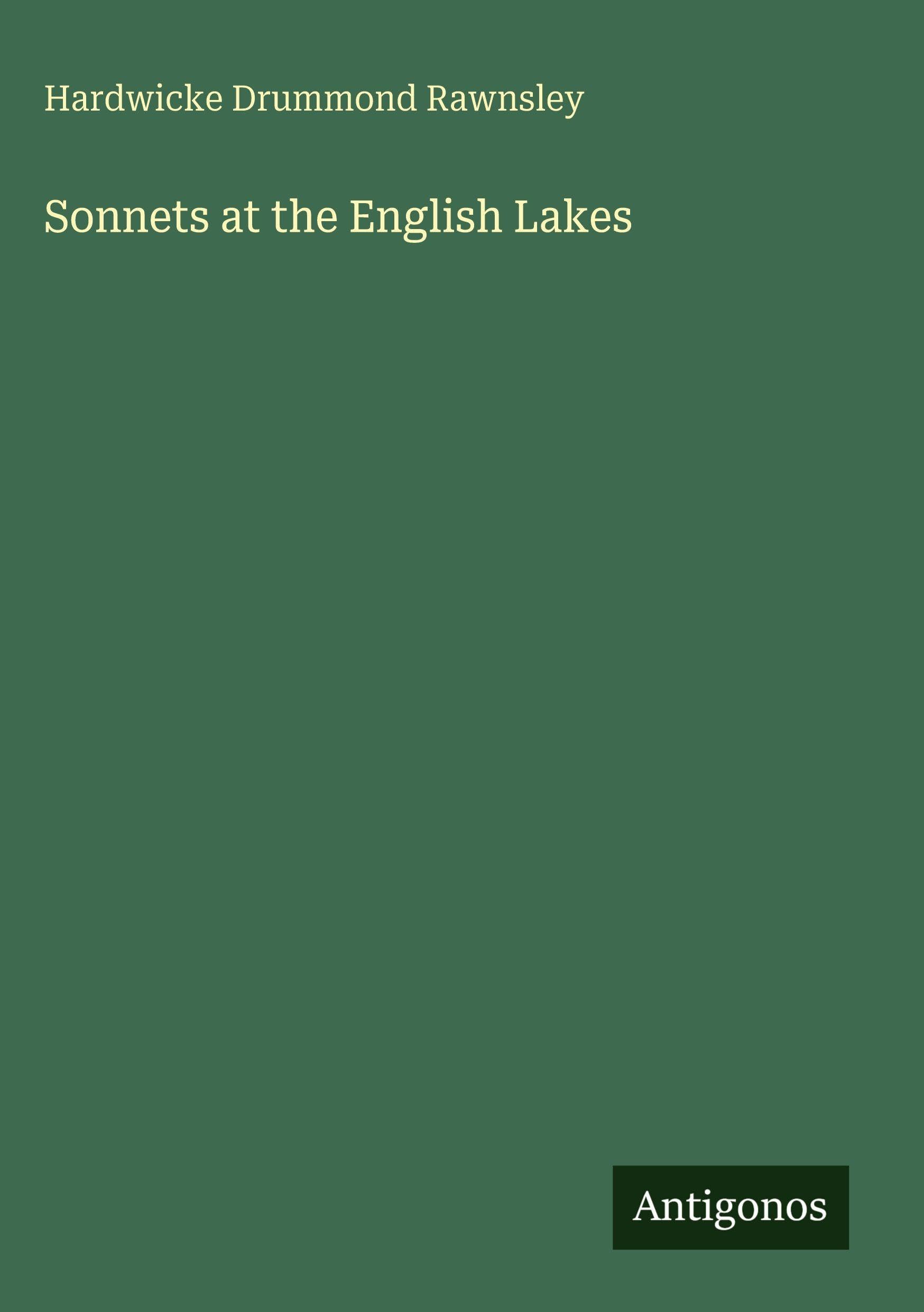 Sonnets at the English Lakes Classics