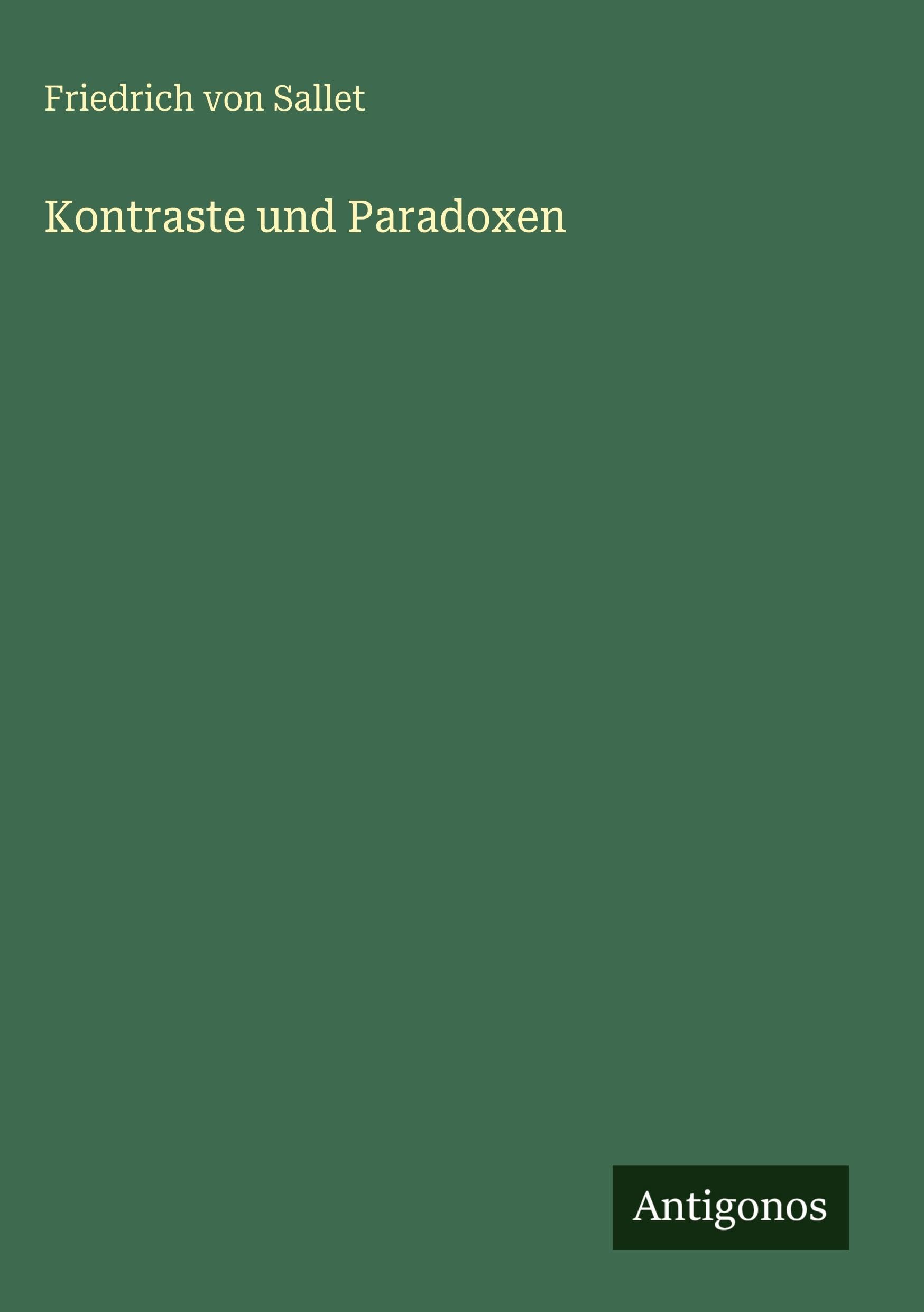 Kontraste und Paradoxen Classics