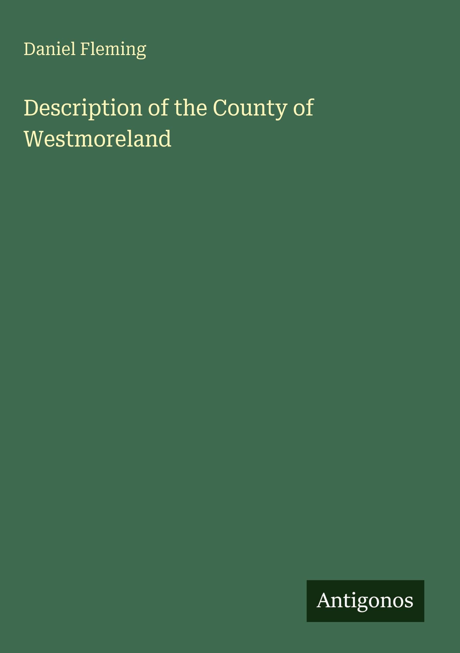 Description of the County of Westmoreland Classics
