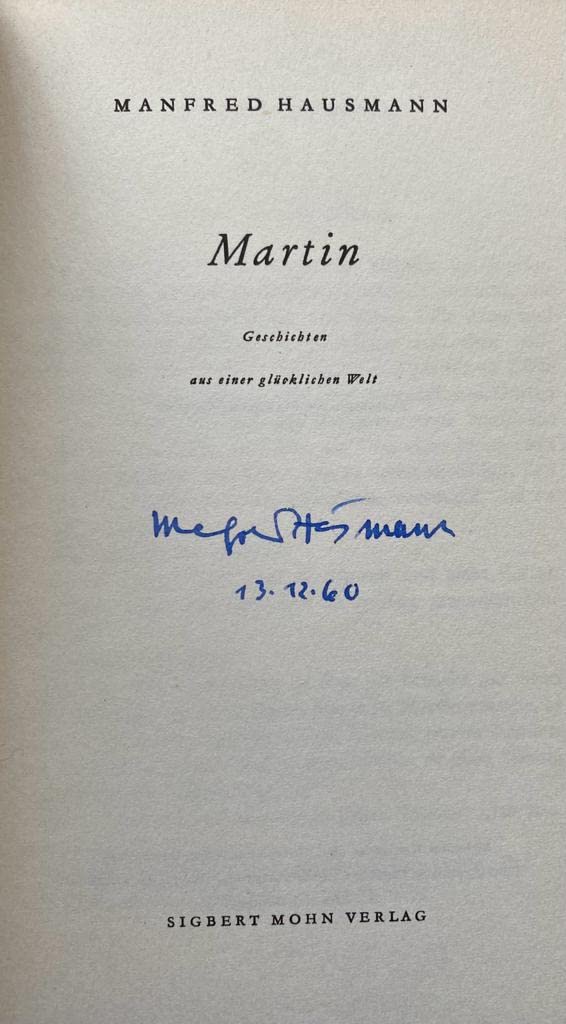 Martin. Geschichten aus einer glücklichen Welt Contemporary literature