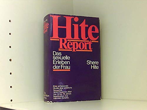 Hite Report. Das sexuelle Erleben der Frau - Hite, Shere book