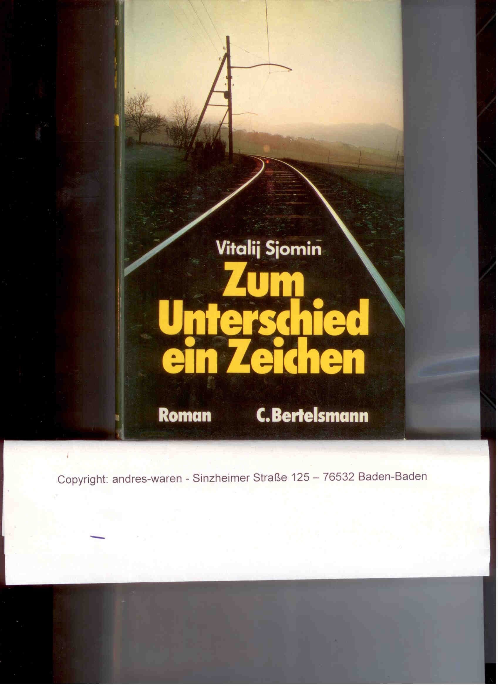 Zum Unterschied ein Zeichen Books