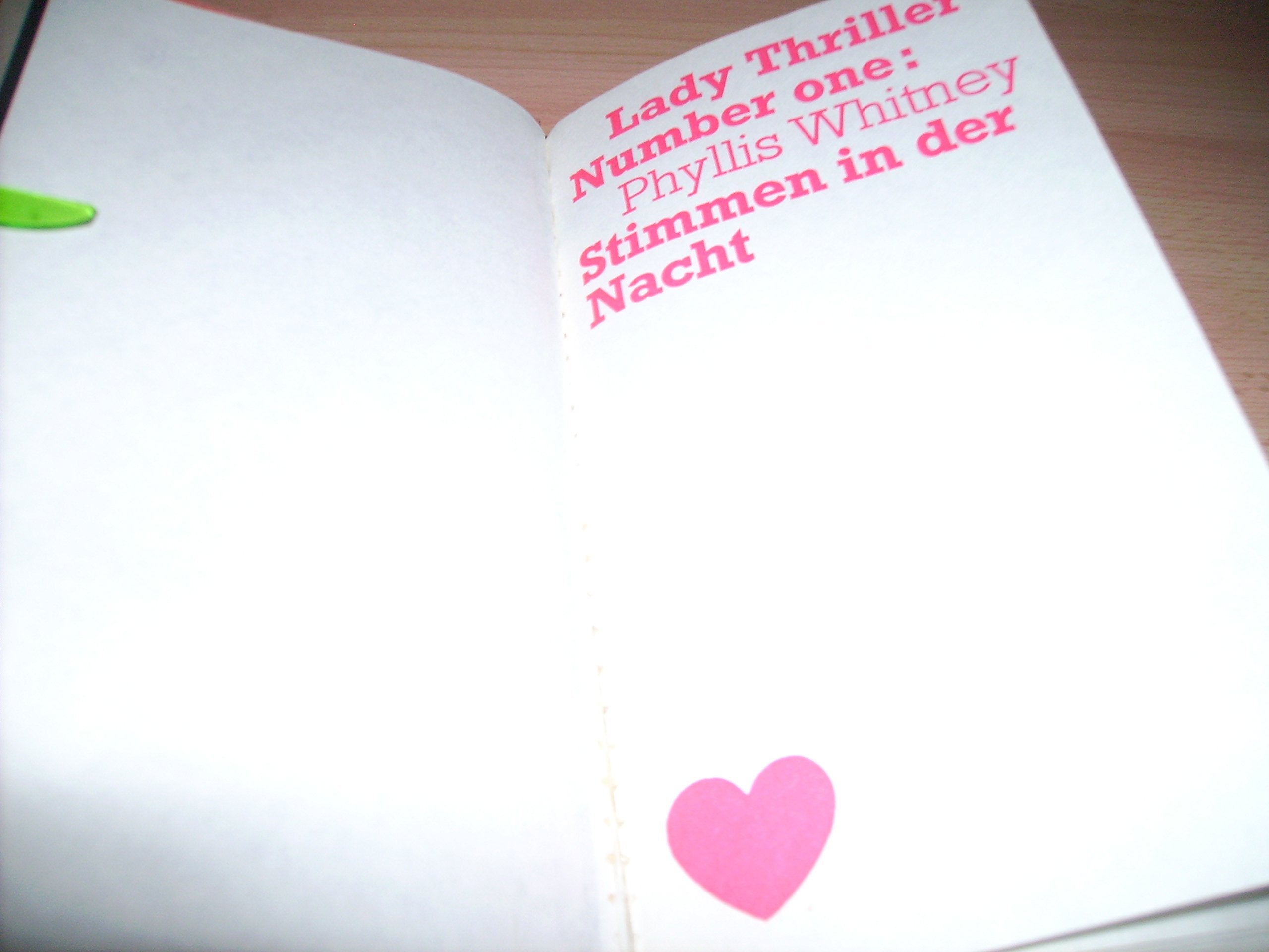 Stimmen in der Nacht Books