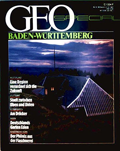 Geo Special Baden- Württemberg Travel